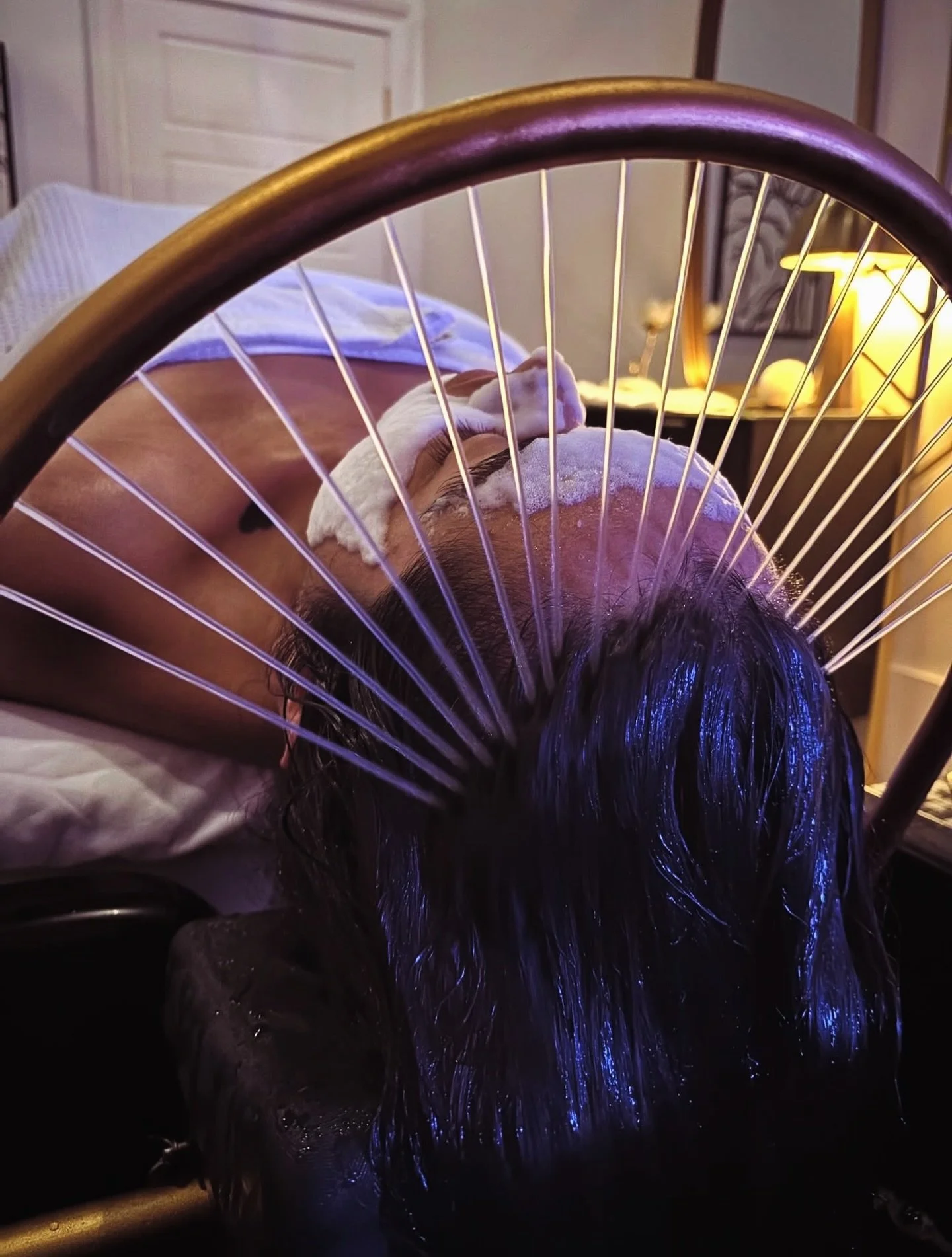 What is a HeadSpa&hellip;and why is everyone obsessed?

An hour designed to reset your mind, your scalp, and your nervous system.

Our HeadSpa experience goes beyond relaxation &mdash; featuring custom, medical-grade scalp care tailored to each patie