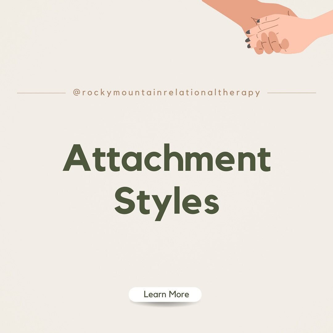 Attachment styles are formed in childhood and center around how we learn to ask for and receive comfort and connection. Learn more on our blog!

#attachment #attachmentstyles #attachmenttheory #therapy #therapistsofinstagram