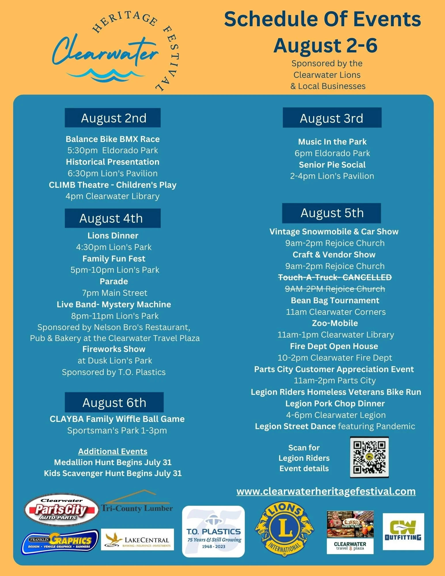 General 1 — Clearwater Heritage Festival