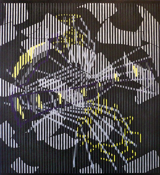 Image Show
34 x 31 in.
2011
- Gesso, acrylic paint, gel medium.