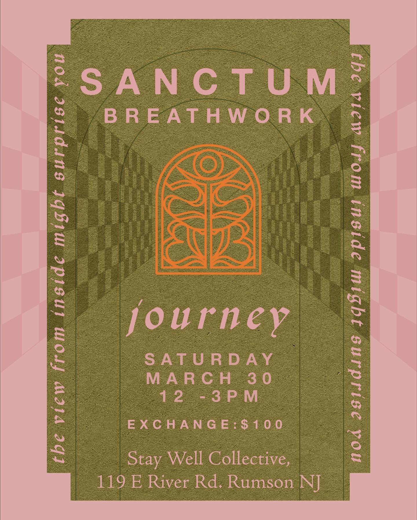 As part of the visual identity created for Sanctum Breathwork I created posters for Melissa so she will be able to update the date and location to use for future events. The design is a balance of mysterious and lighthearted with soft psychedelic ref