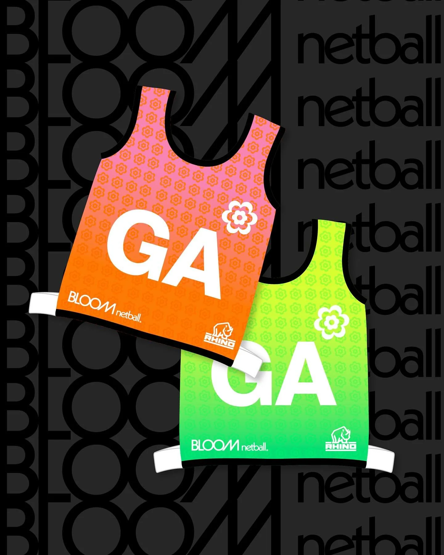 Custom netball bibs for the Bloom Netball rebrand 🏐✨

#BloomNetball #VisualIdentity #Rebrand