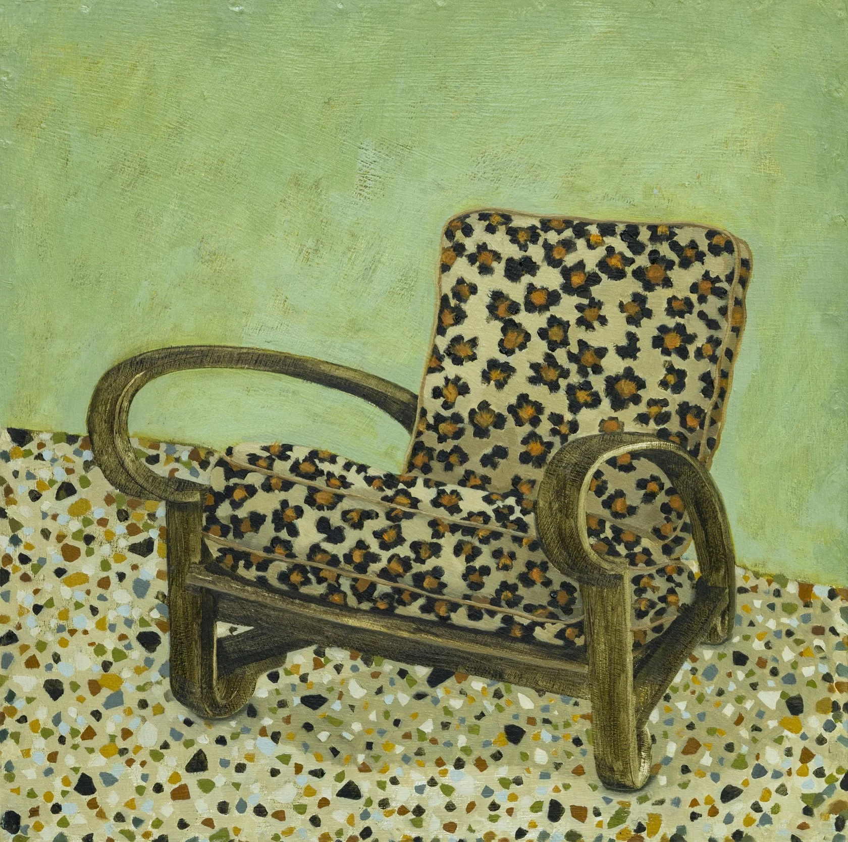  Rosettes  (2025), 12 x 12 inches, oil on hardboard