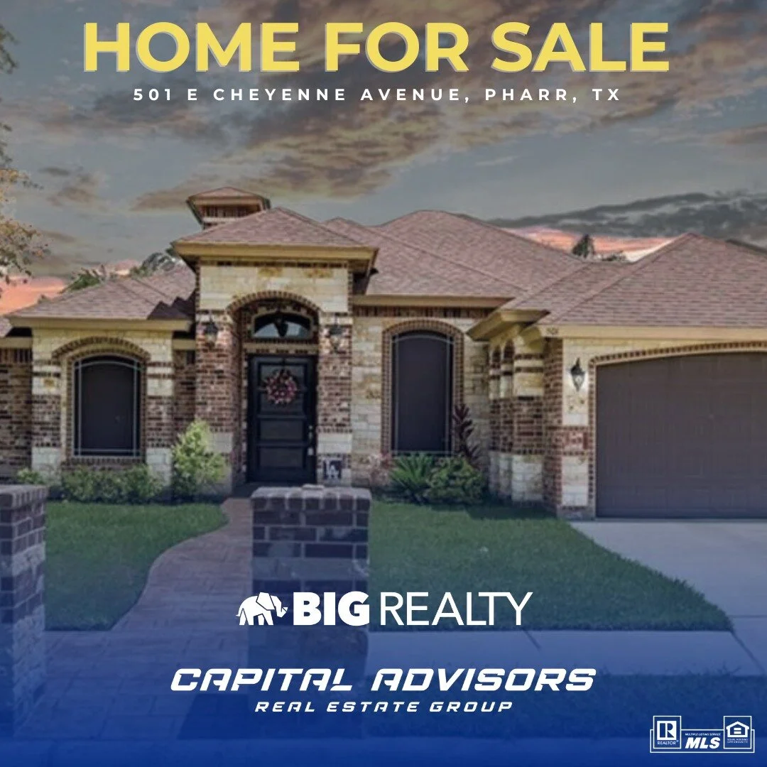 This stunning home is situated in a highly desirable area of Pharr, Texas. Nestled within a beautiful neighborhood, it offers a serene and welcoming environment for its residents.🤩

Schedule Your Showing Today, let's get you pre-approved. Let's get 
