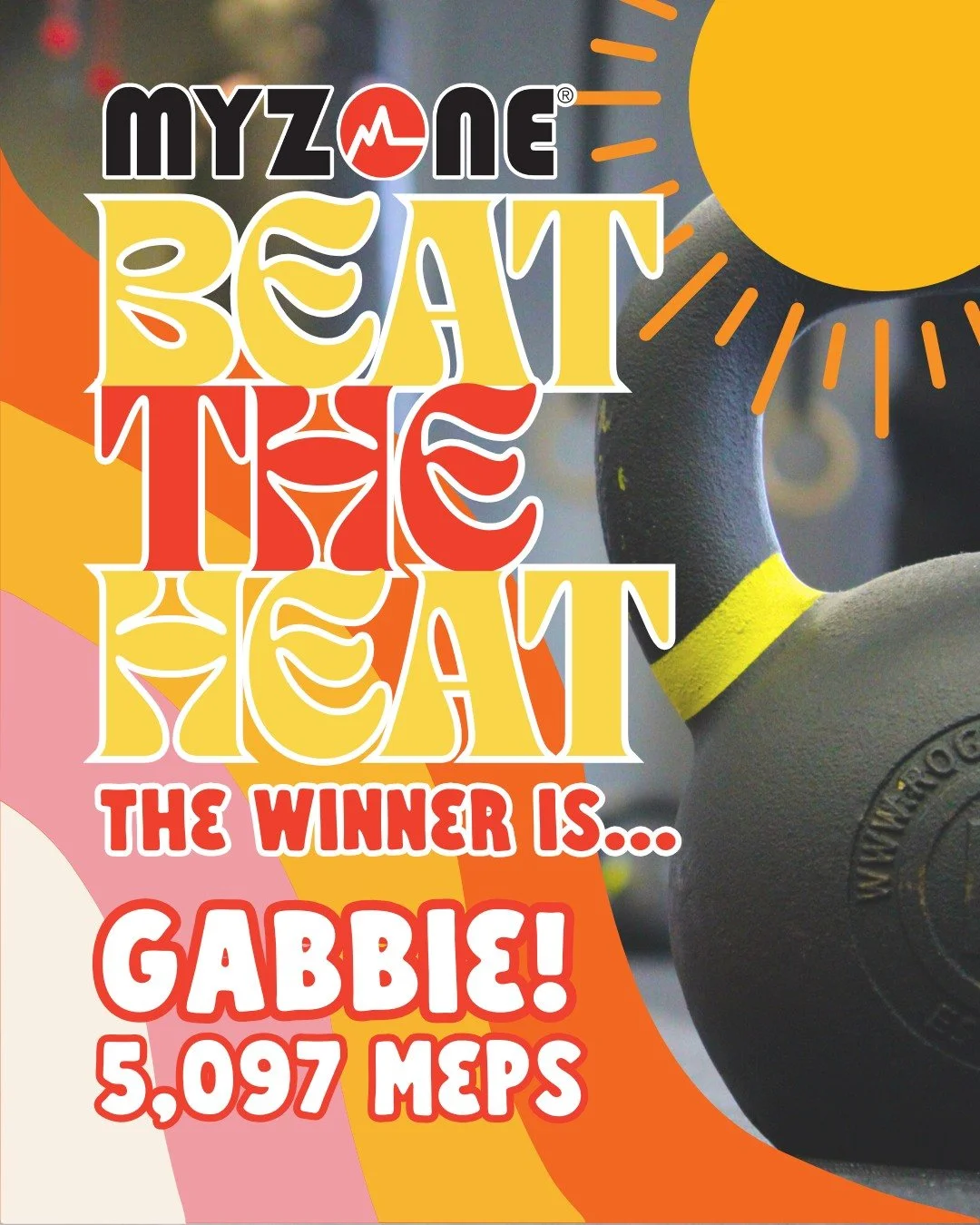 Congratulations to GABBIE for winning our Beat the Heat challenge and earning over DOUBLE the number of points needed to stay in the challenge! It was a good fight for the top, and we are super impressed with everyone on the team with the amount of M