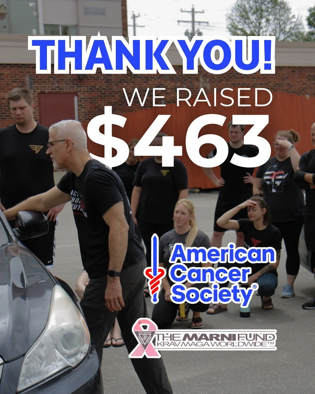 Thank you to everyone who donated during our Kravathon event! We are so thankful for everyone who showed up to participate in our events and who partnered with us financially to be a force for good in our community!

We were able to raise $463 dollar