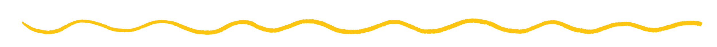 Close-up image of a yellow wavy line on a blank background.