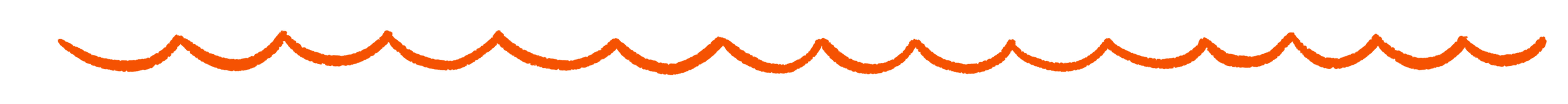 Illustration of wavy orange lines representing water or foam