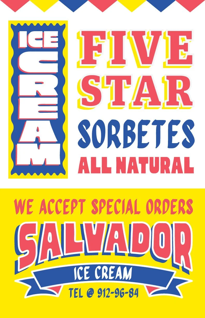 11" x 17" Risograph-printed posters