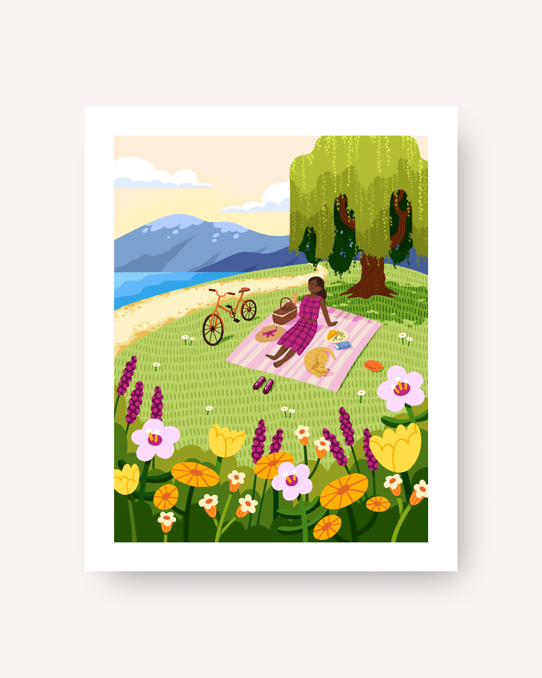 Picnic Meadow Art Print