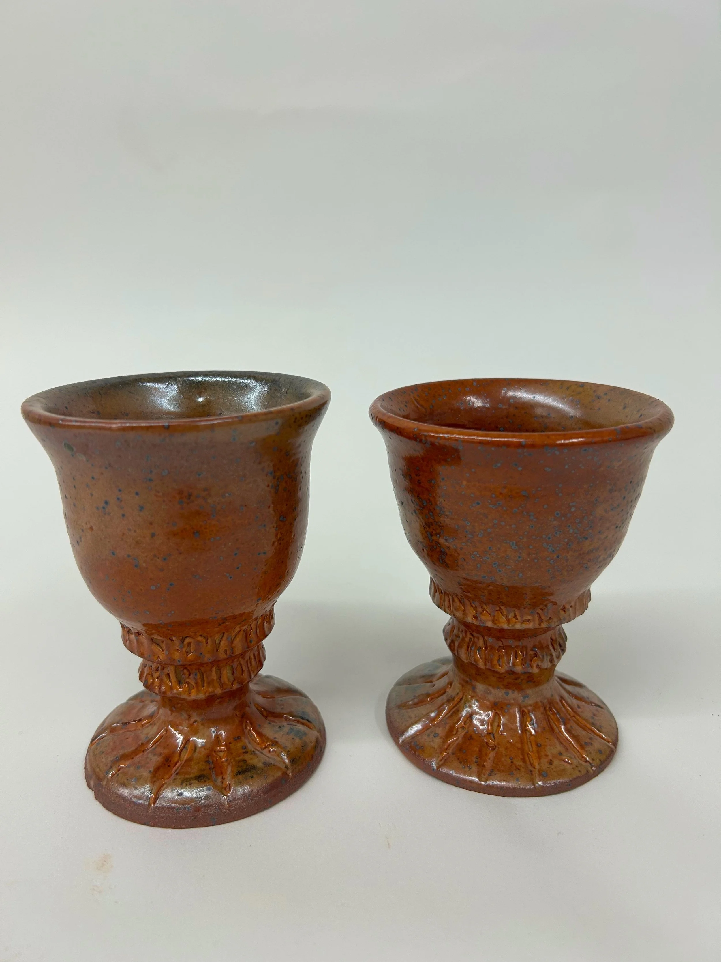 Shino Goblets - Stoneware fired in Cone 10 Gas Reduction - 2025