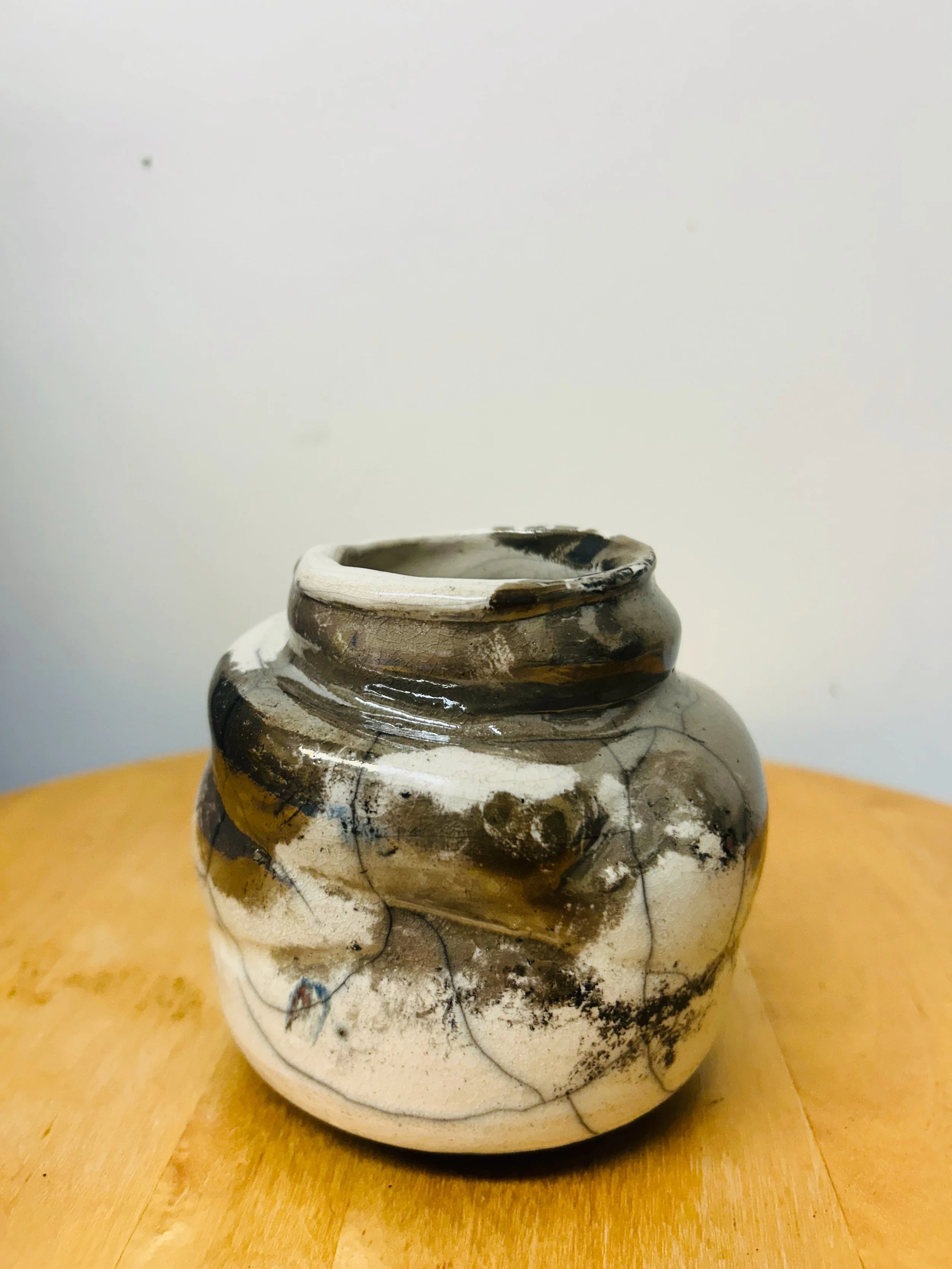 Twisted Vase - Raku-fired vessel - 2026

