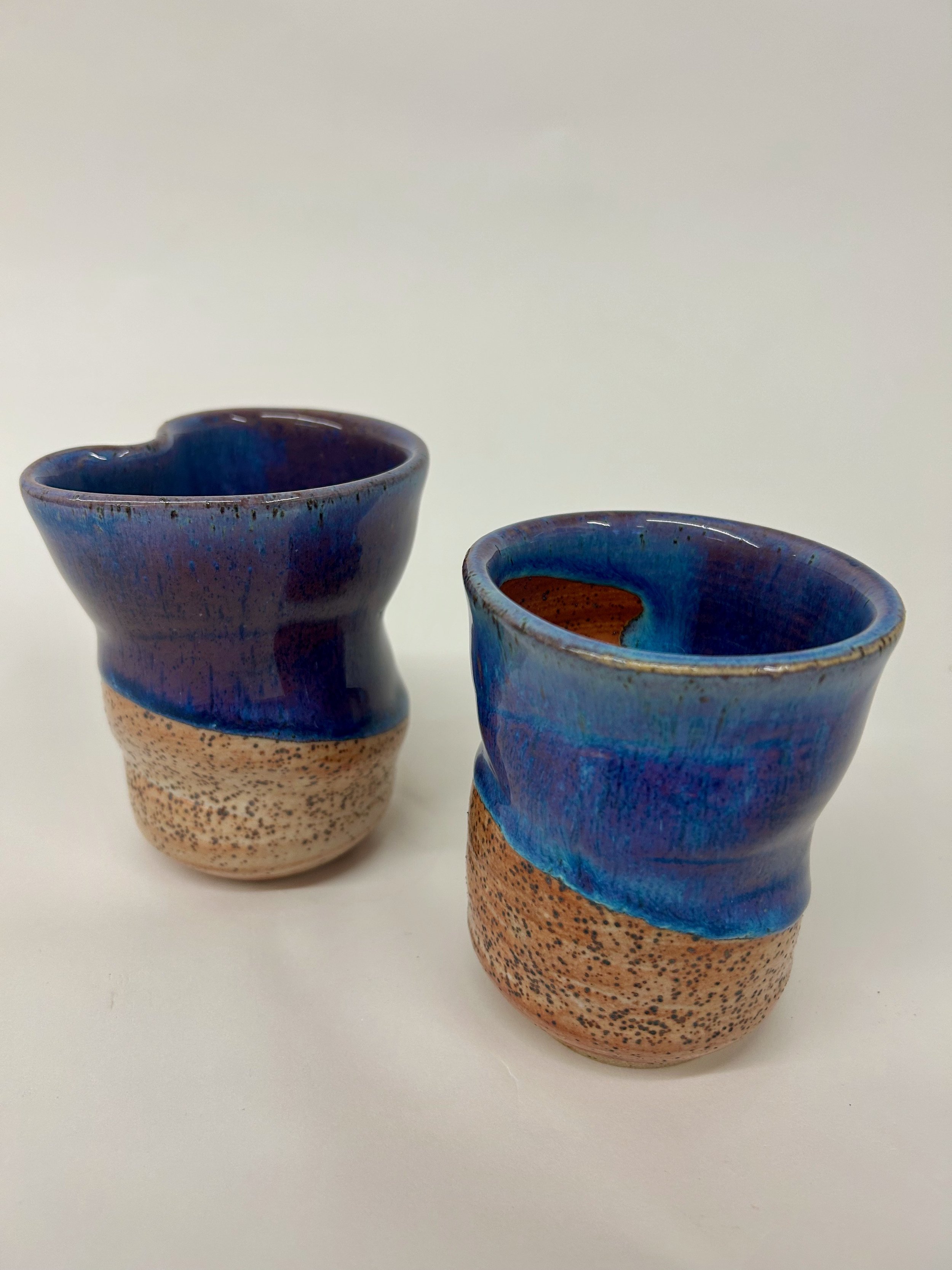 Twisted Cups - Stoneware fired in Cone 10 Gas Reduction - 2025
