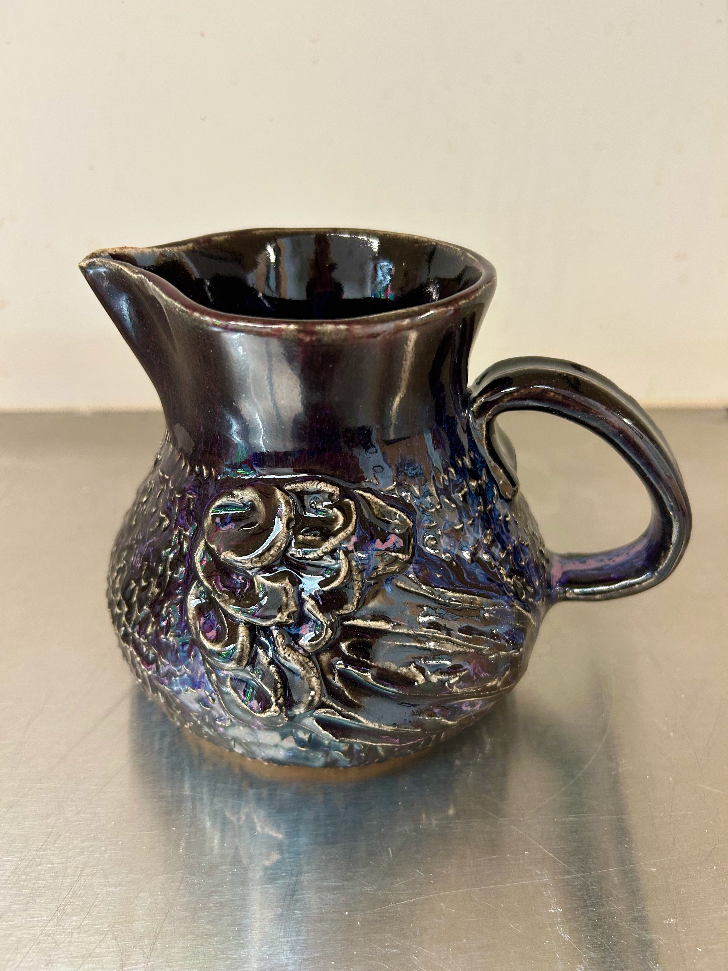 Feathered Pitcher - Stoneware Fired in Cone 6 Oxidization - 2026