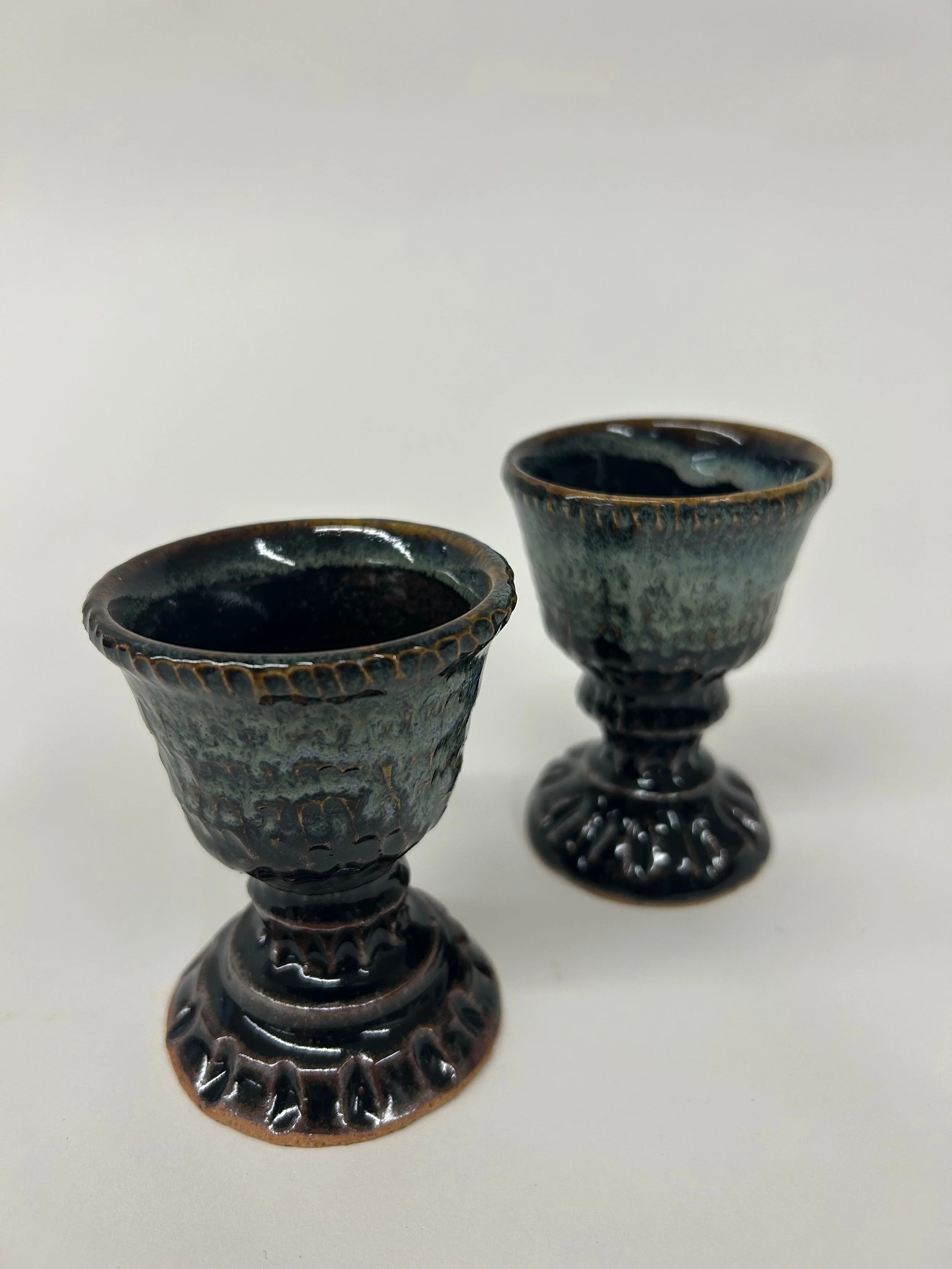 Small Goblets - Stoneware fired in Cone 10 Gas Reduction - 205