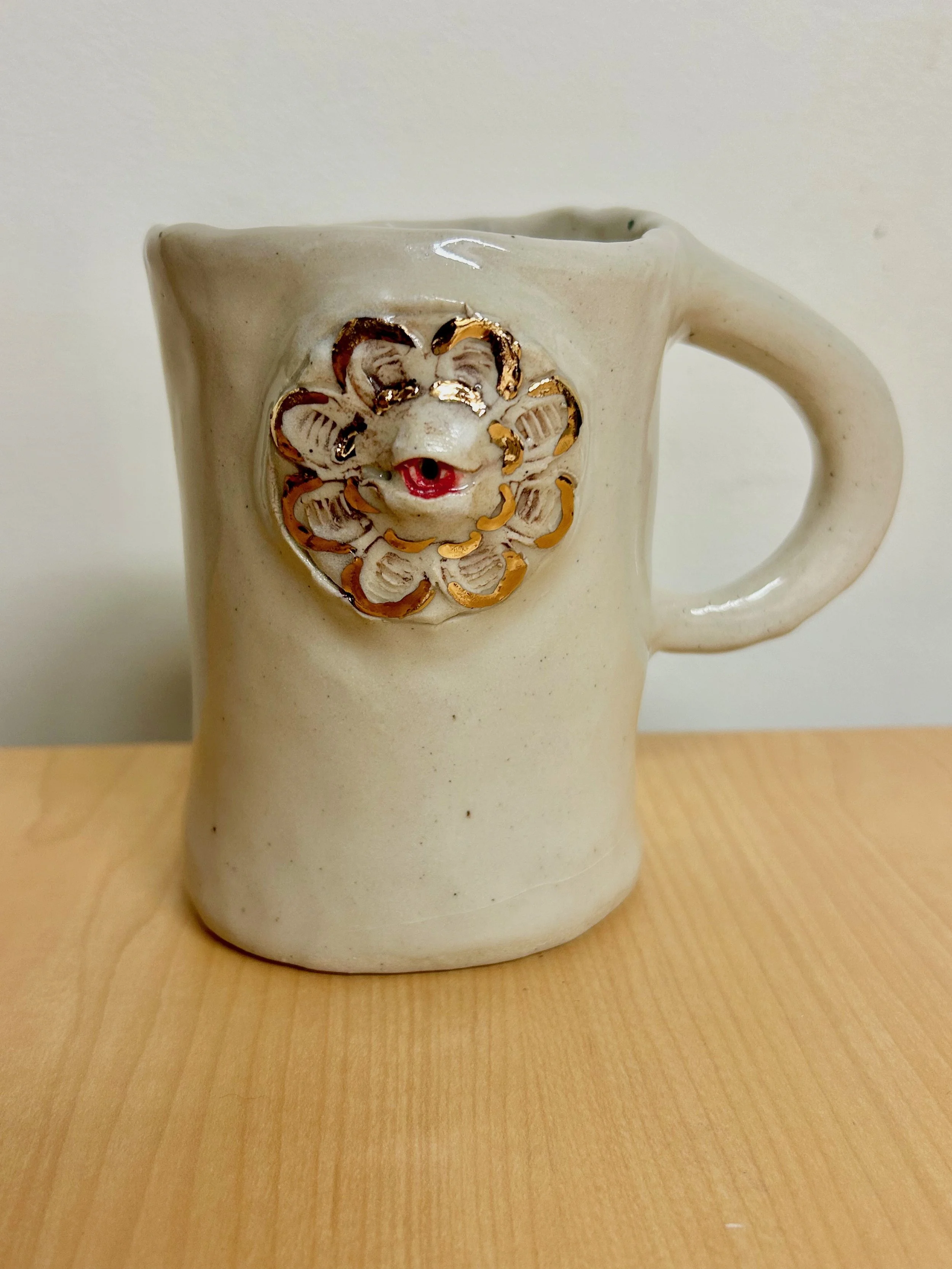 Handbuilt Mug - Stoneware fired in Cone 6 Oxidization - 2023