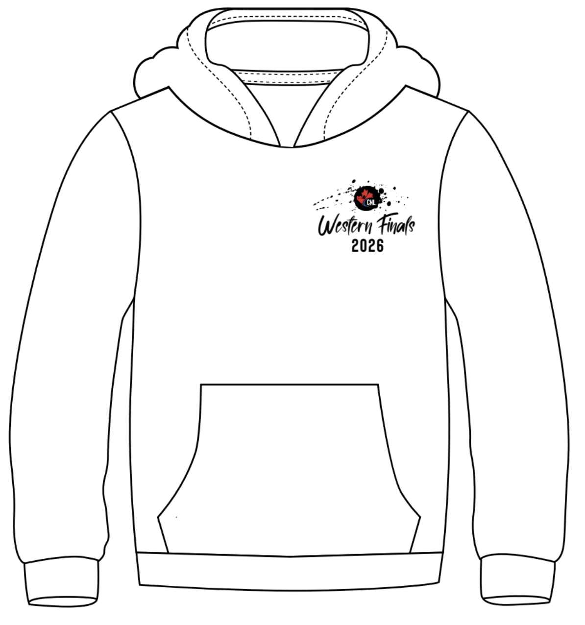 Western Finals Pullover Hoodie Front.png