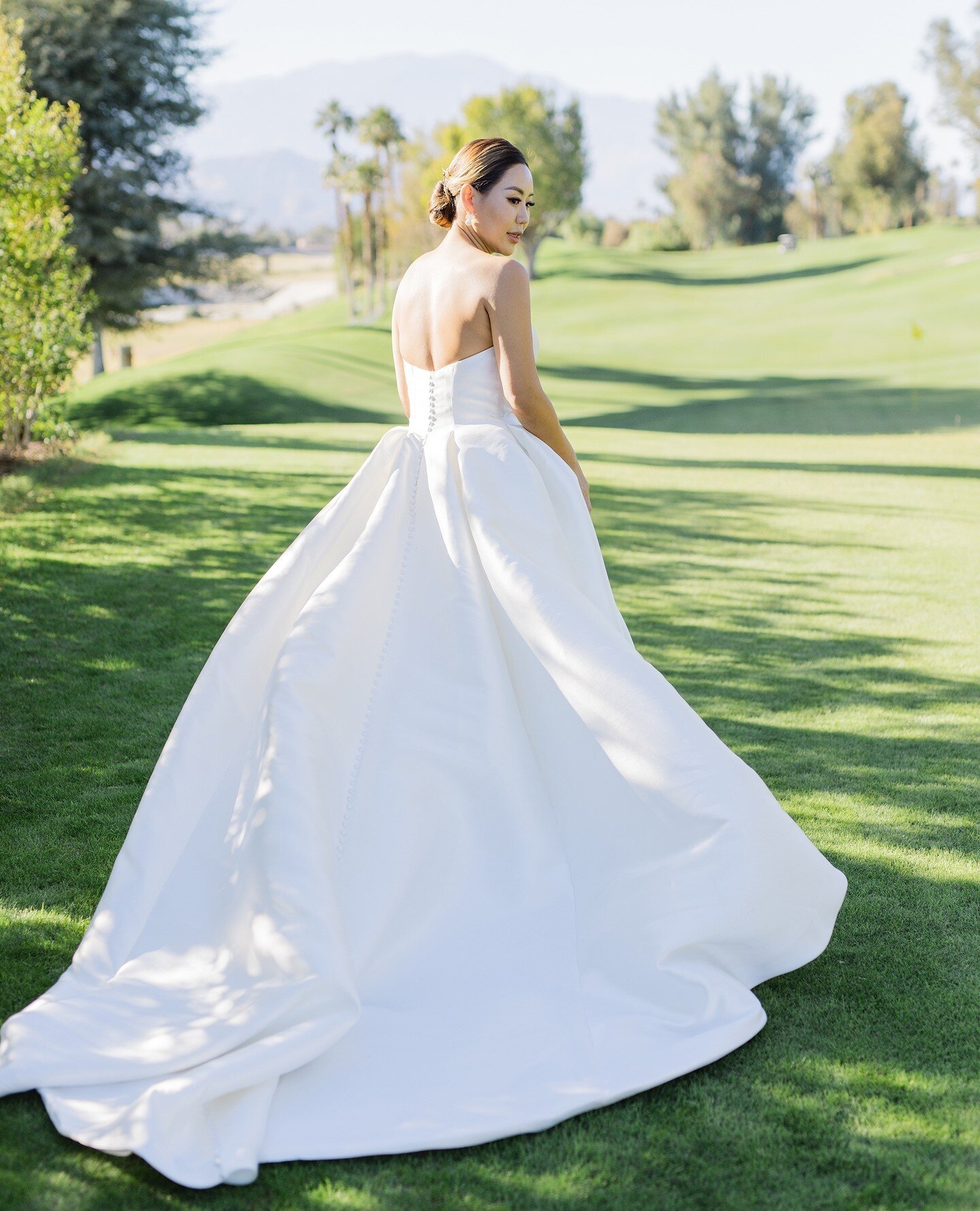 Photo: @by_matthew of @clybymatthew || Dress: @pronovia from @bellaweddingbridal || Shoes: @jimmychoo || Groom&rsquo;s attire: @tobootnewyork || Hair/Makeup: @jane_everwell || Bride&rsquo;s maids&rsquo; dress: @birdygrey || Venue: @experienceiwgr || 