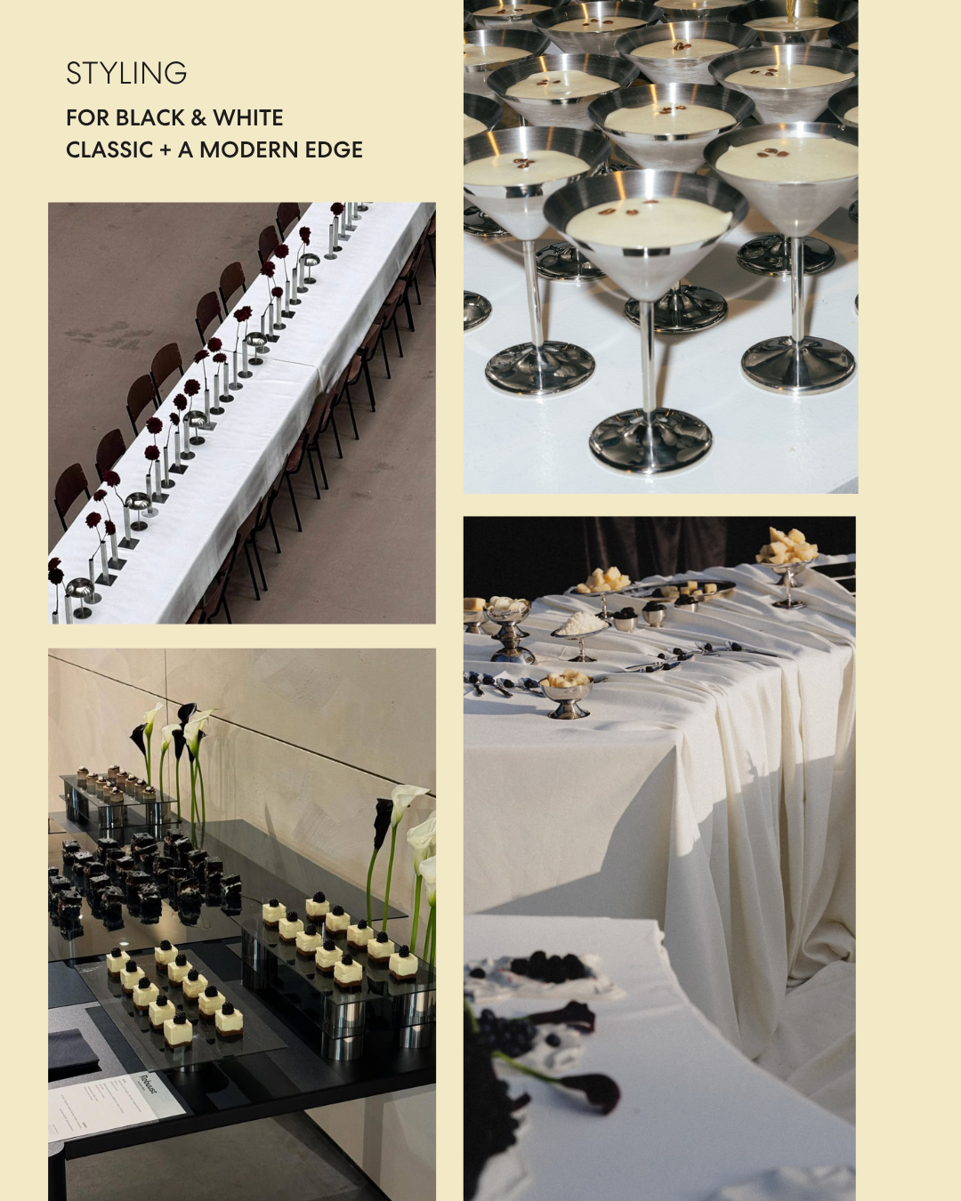 "black and white wedding theme ideas," "modern wedding colour palette NZ"