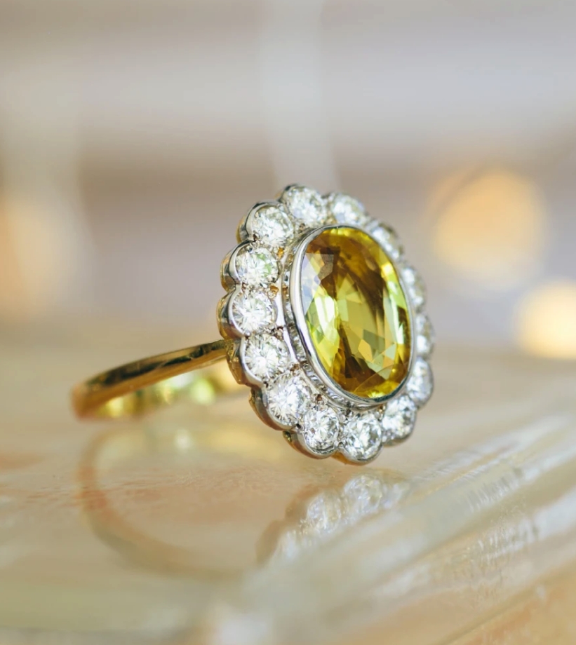 Vintage antique engagement ring from Coco Florence New Zealand