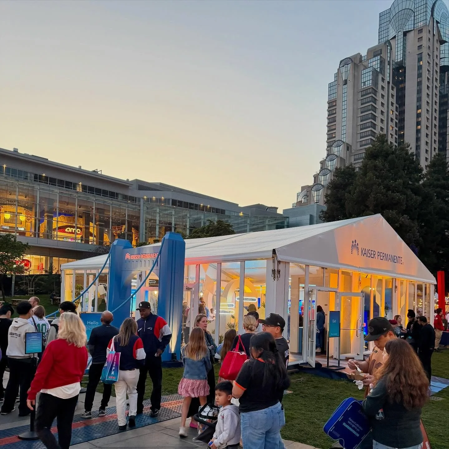 Looking back at the Super Bowl Fan Zone for Kaiser Permanente designed and produced by @masterofshapes . Thanks for having us!