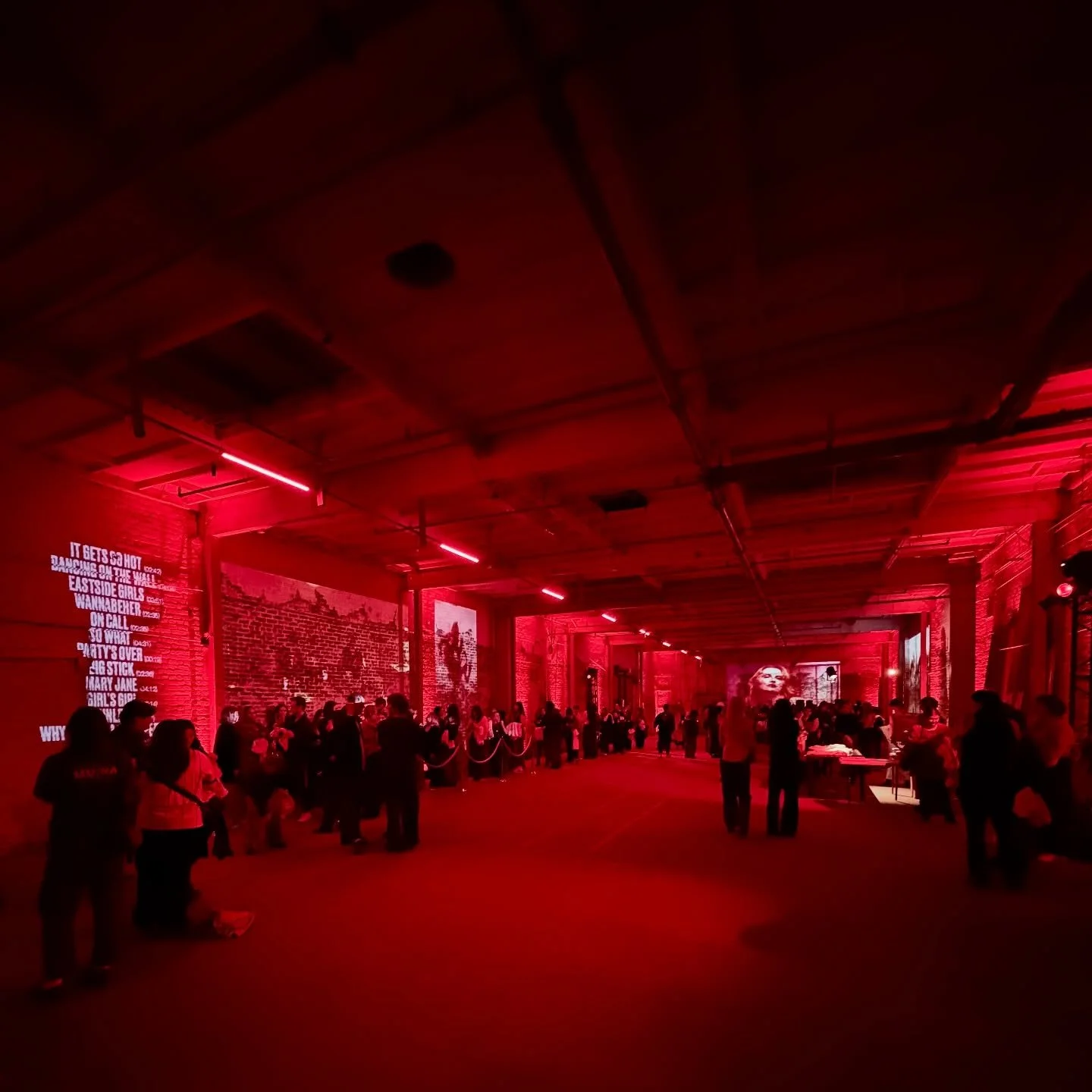 MUNA Dancing On The Wall fan event at @electricponystudios . Thanks @saddestfactoryrecords for having us provide AVL support.