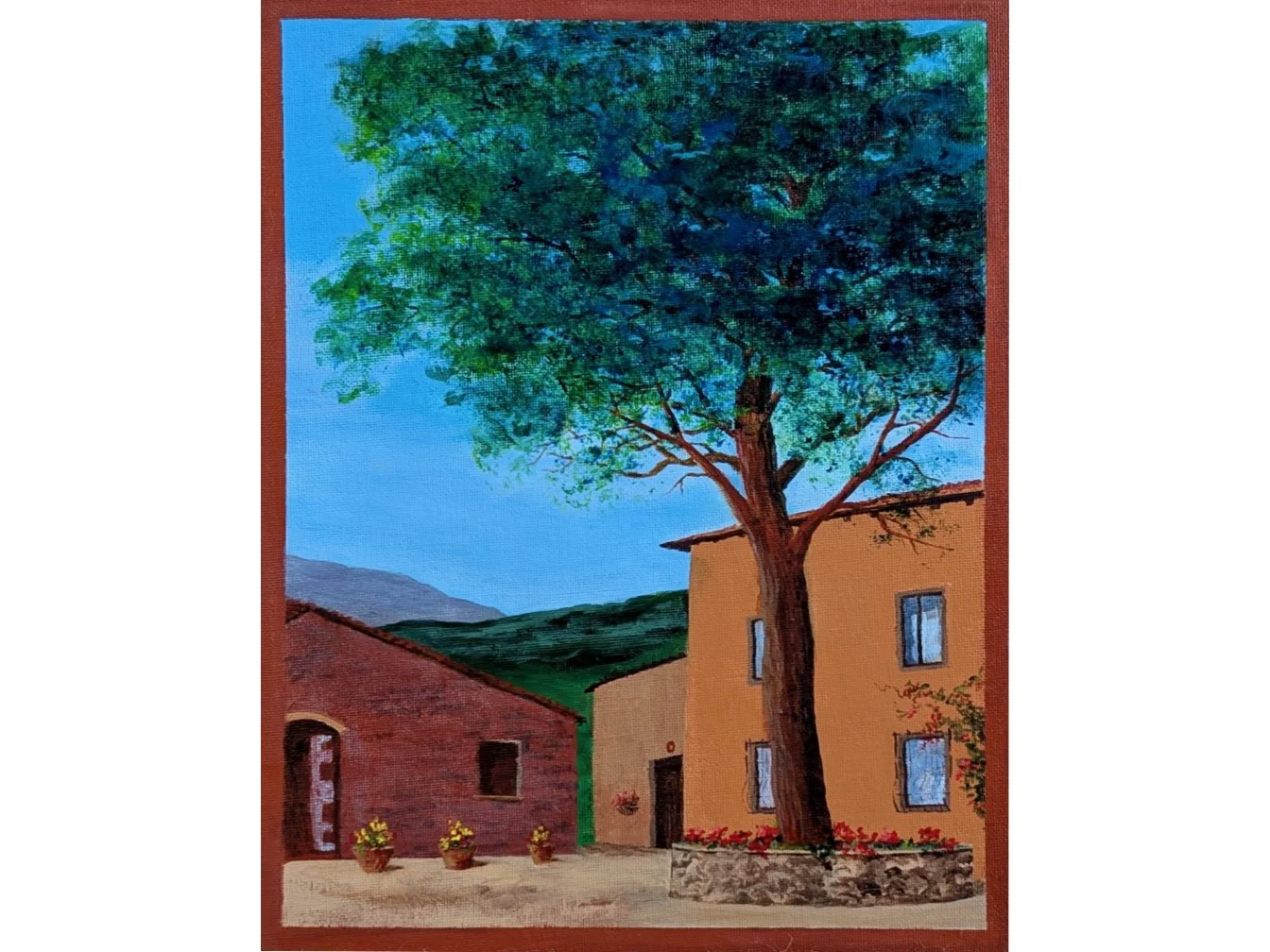 Kinship Courtyard
Acrylic  14"x11"
Sold