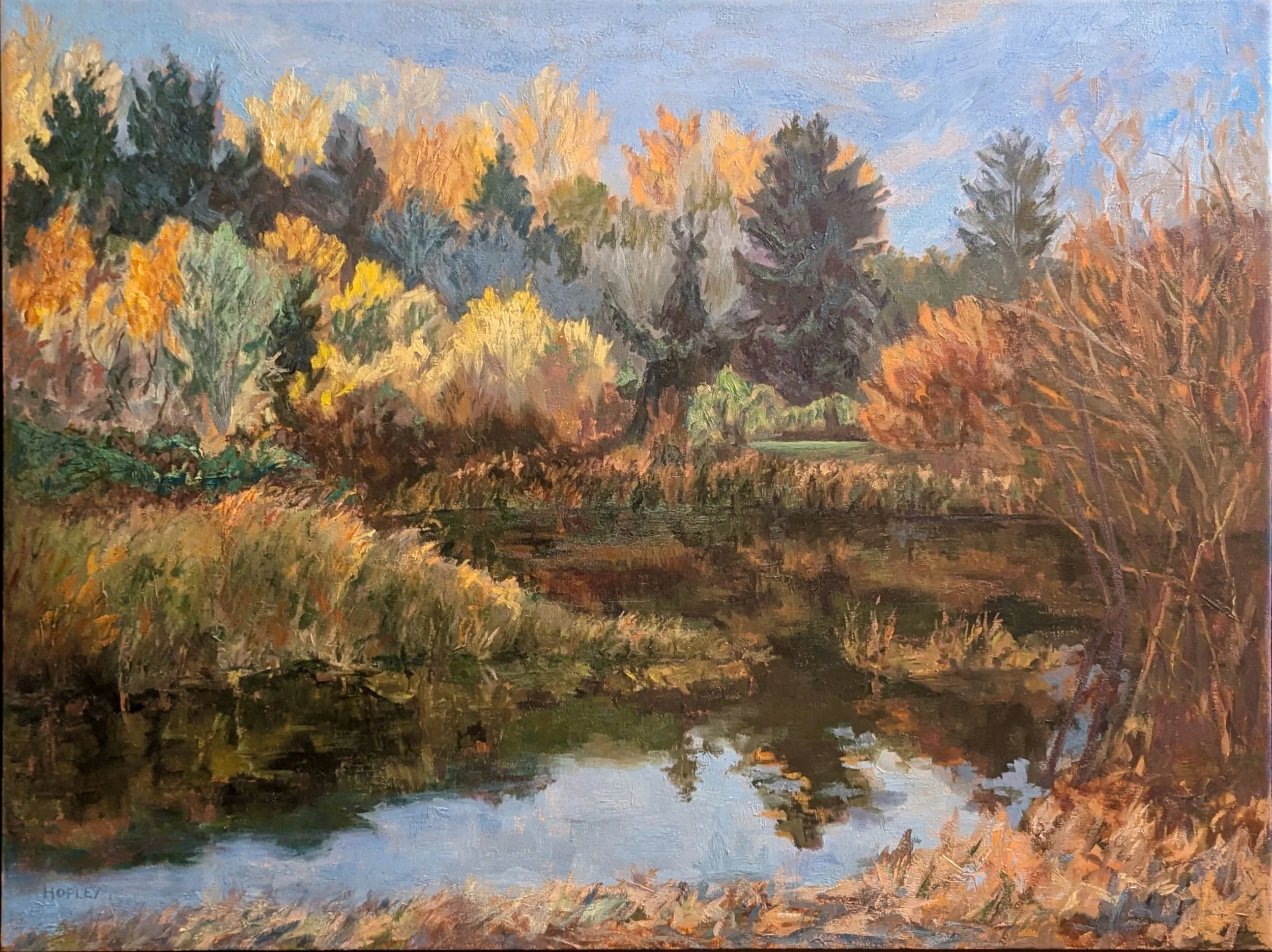 Sandra Hopley - Fall Splendor, Jericho Park - Oil - 25"x30" - $1425 - Sold
