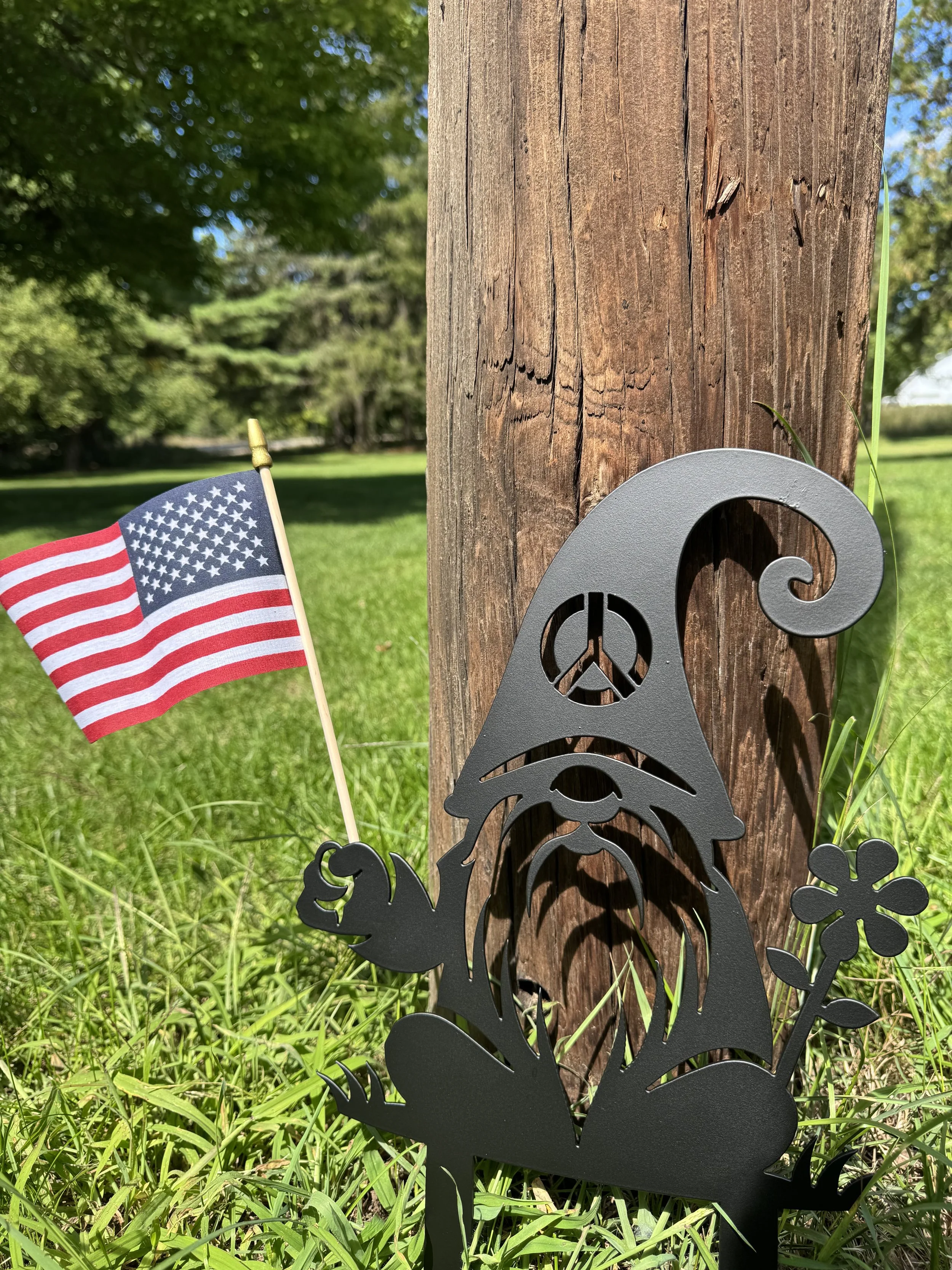 Mini Gnome Flag Holder