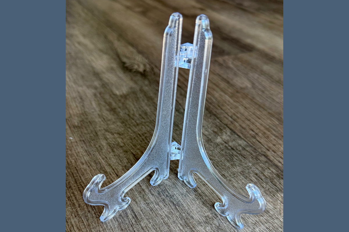3D printed sign stand