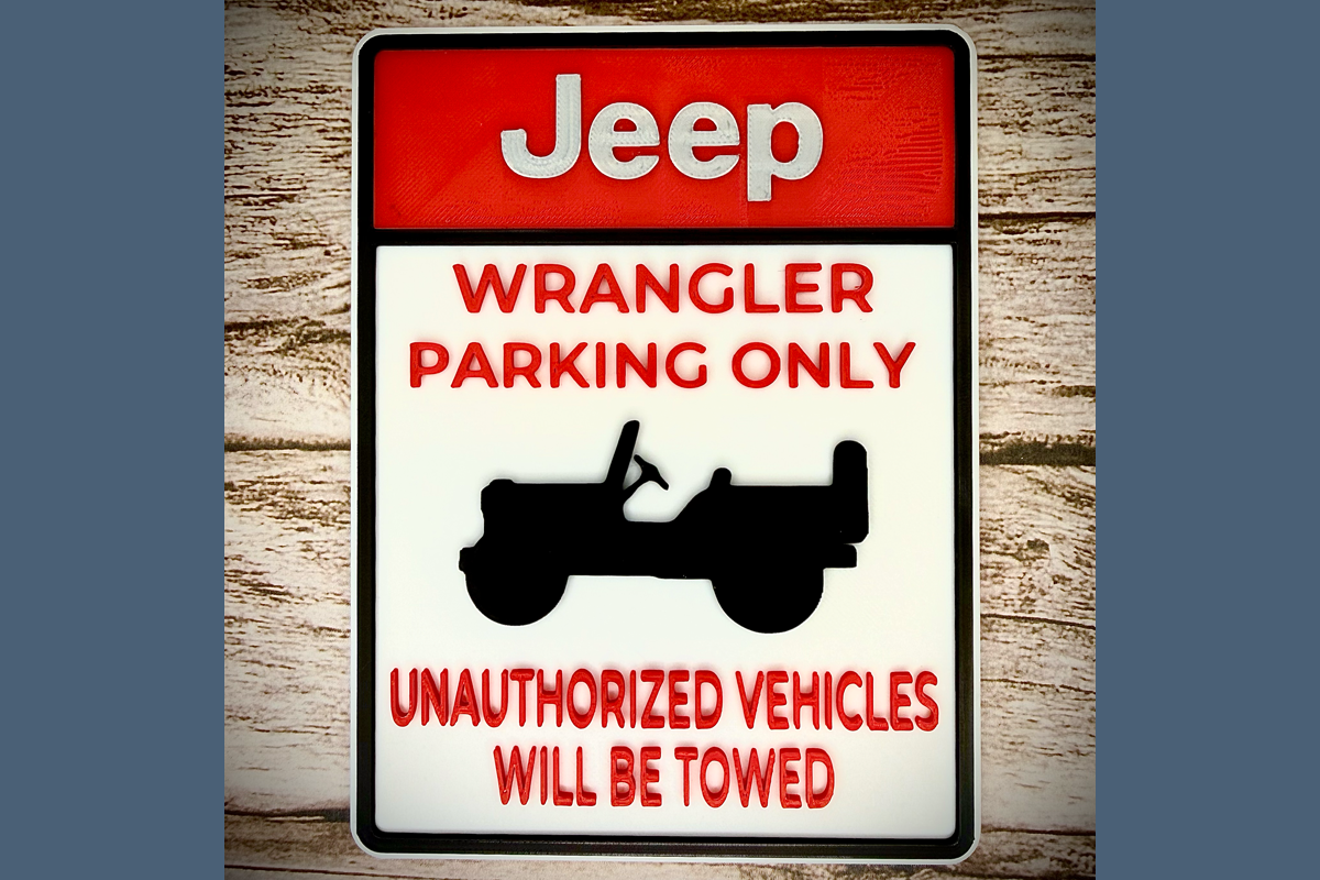 Jeep Parking sign