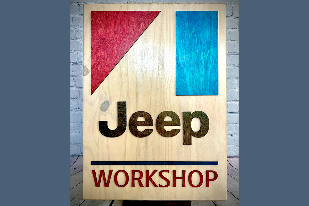 AMC Jeep Workshop wood sign 22x16