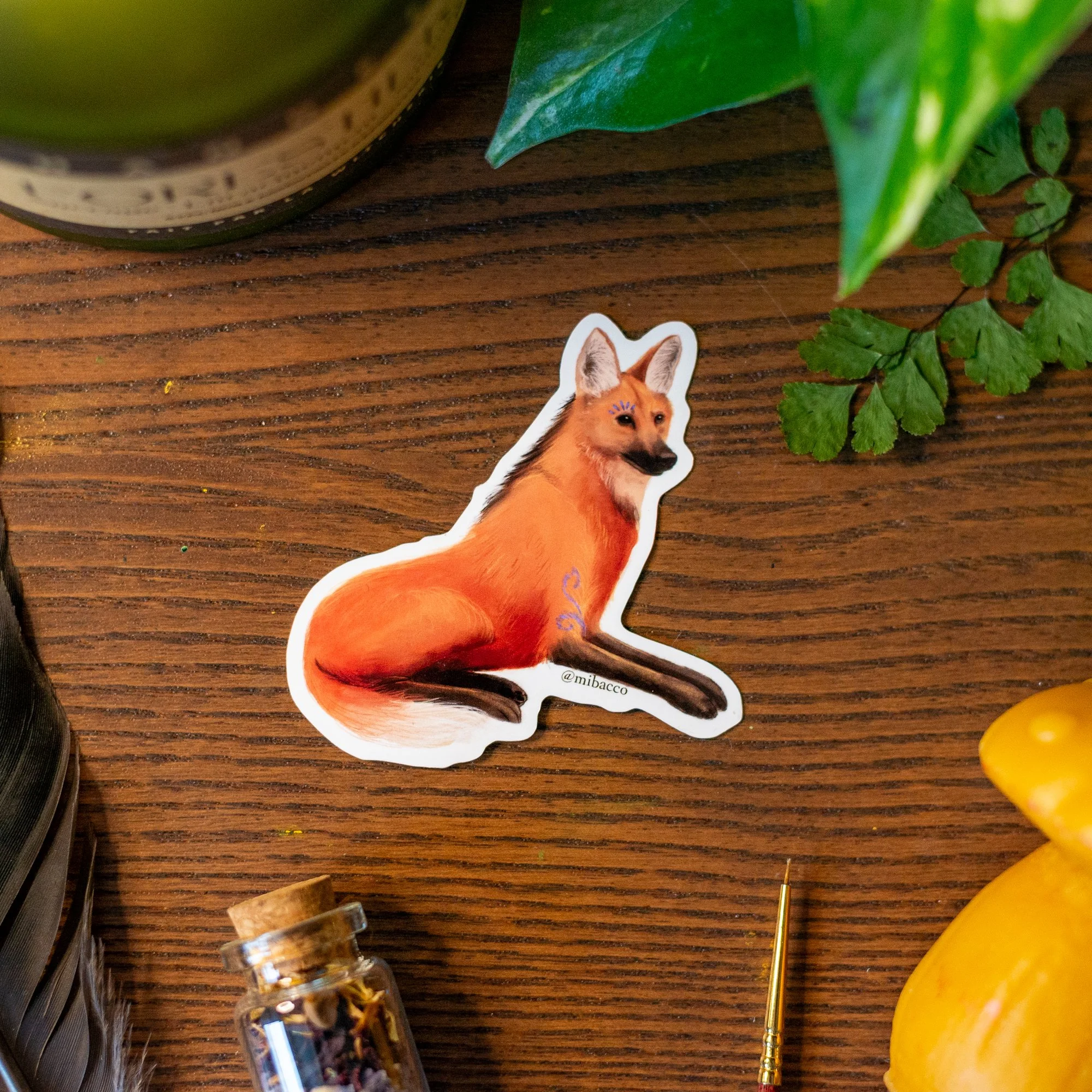 "Maned Wolf" - Sticker