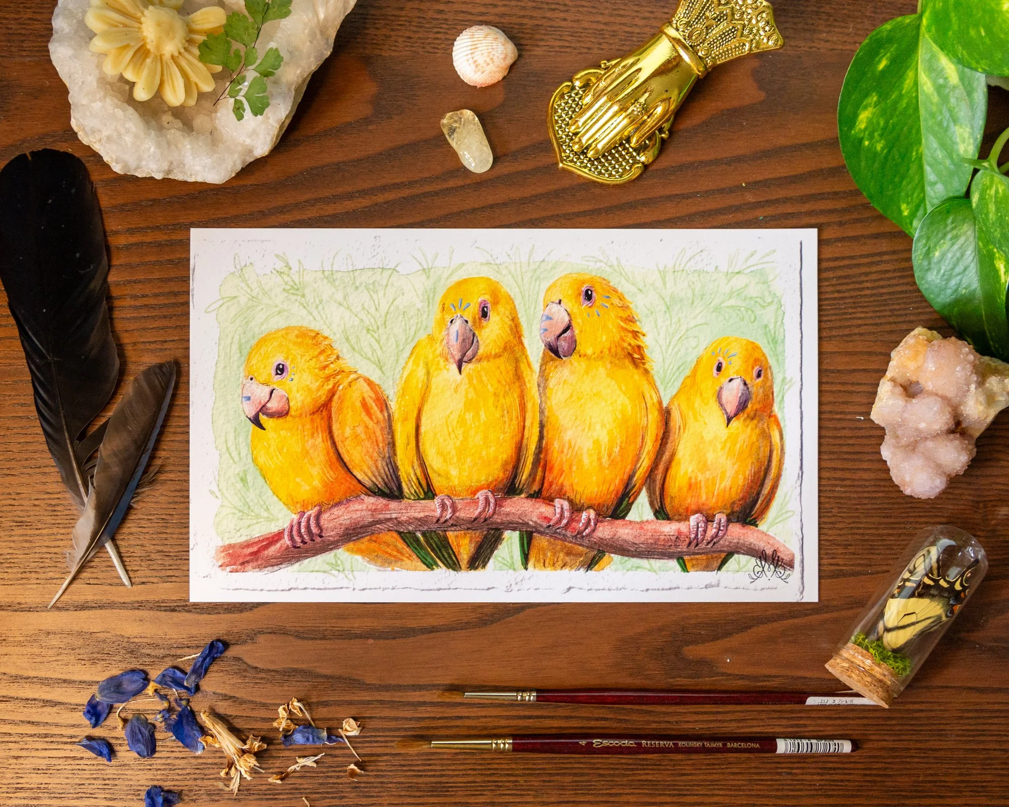 "Four Little Birds" - Print