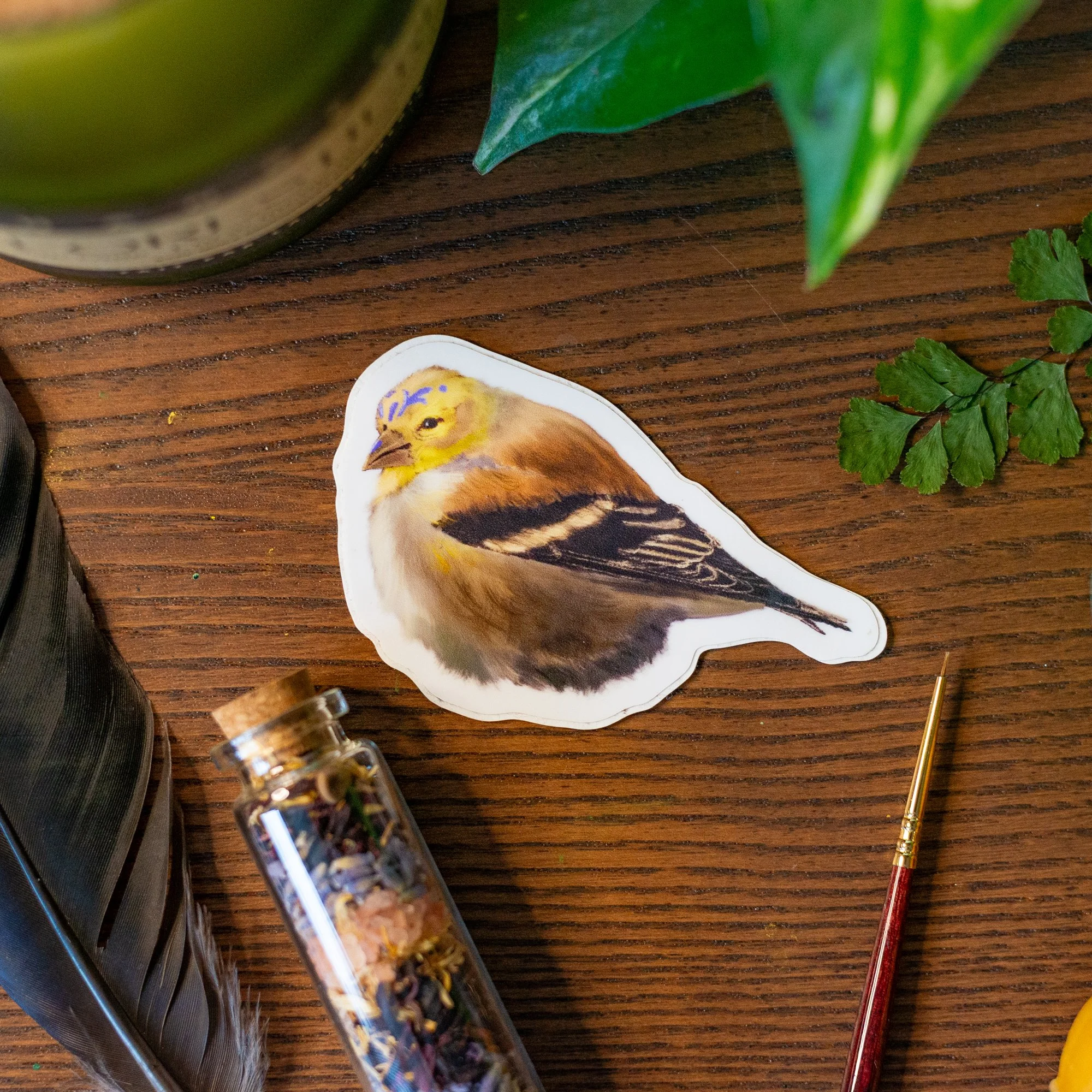 "Yellow Sparrow" - Sticker