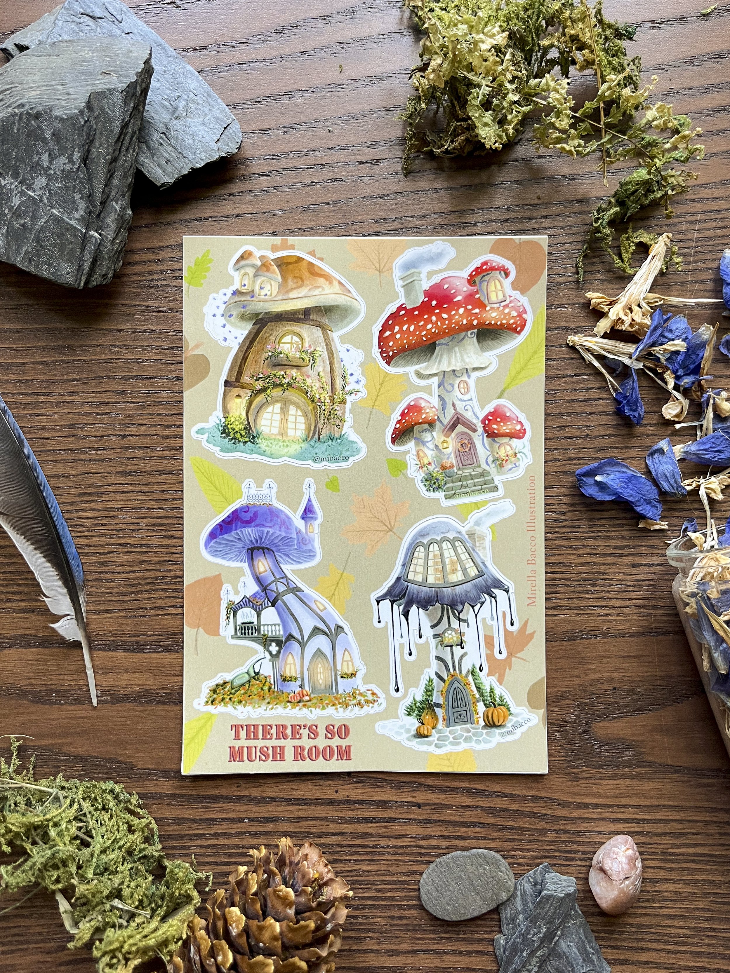 "Mushroom Houses" - Sticker Sheet