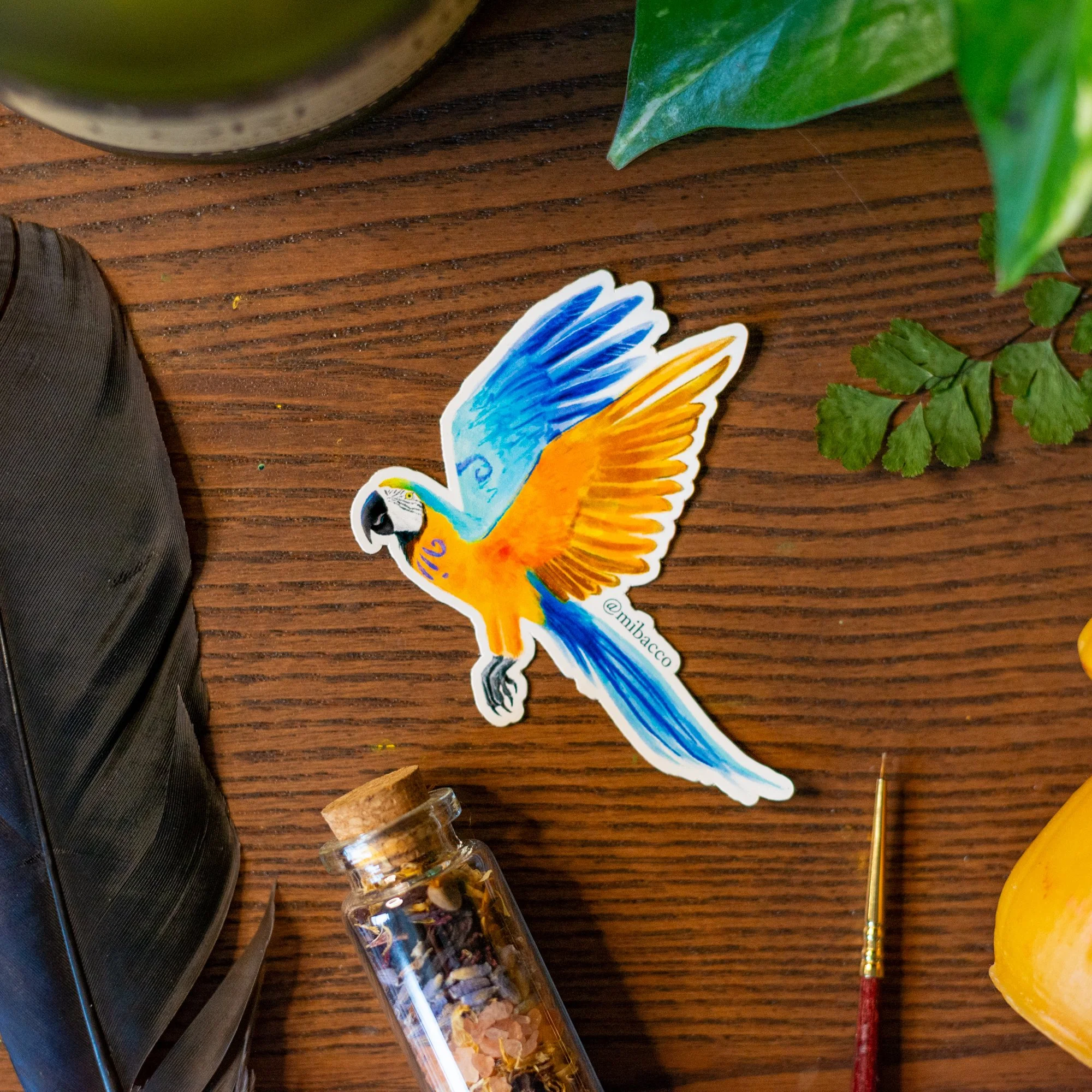 "Macaw" - Sticker