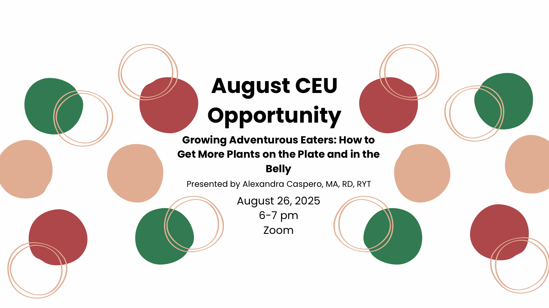 August CEU Meeting