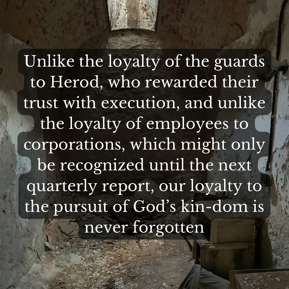 How was James the disciple killed? Why was Peter arrested by Herod? How should we decide where we place our loyalty?
“Be wary of who you serve” is based on Acts 12:1-19
Medium: https://intertwinedfc.medium.com/be-wary-of-who-you-serve-7