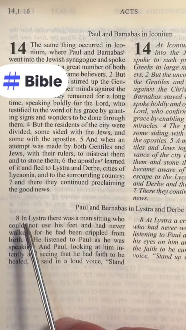 This week’s scripture passage is Acts 14:8-28
#Jesus #bible #scripture #faith #Christian #pastor