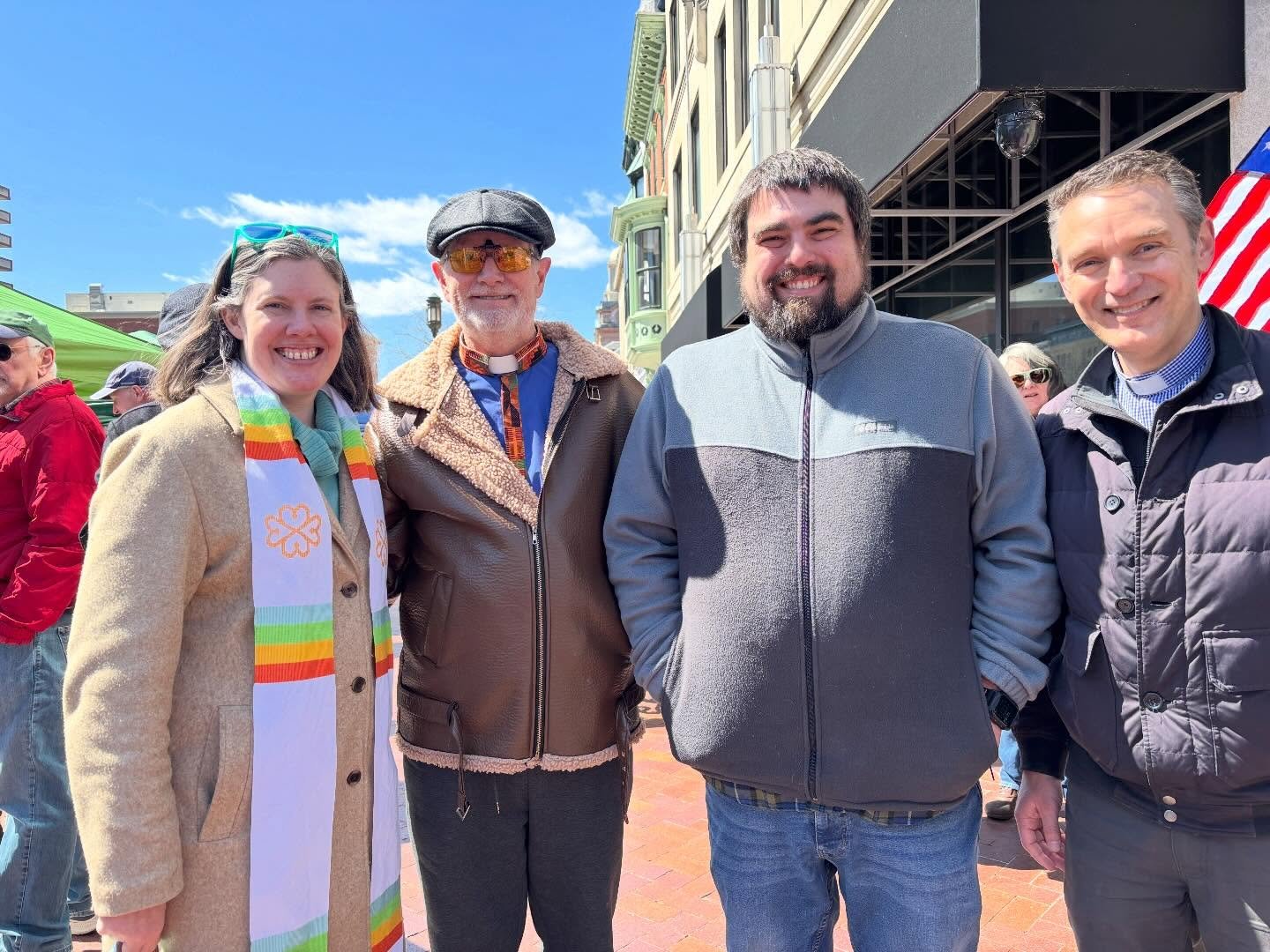 Hanging out with clergy friends at the No Kings rally

#50501harrisburg