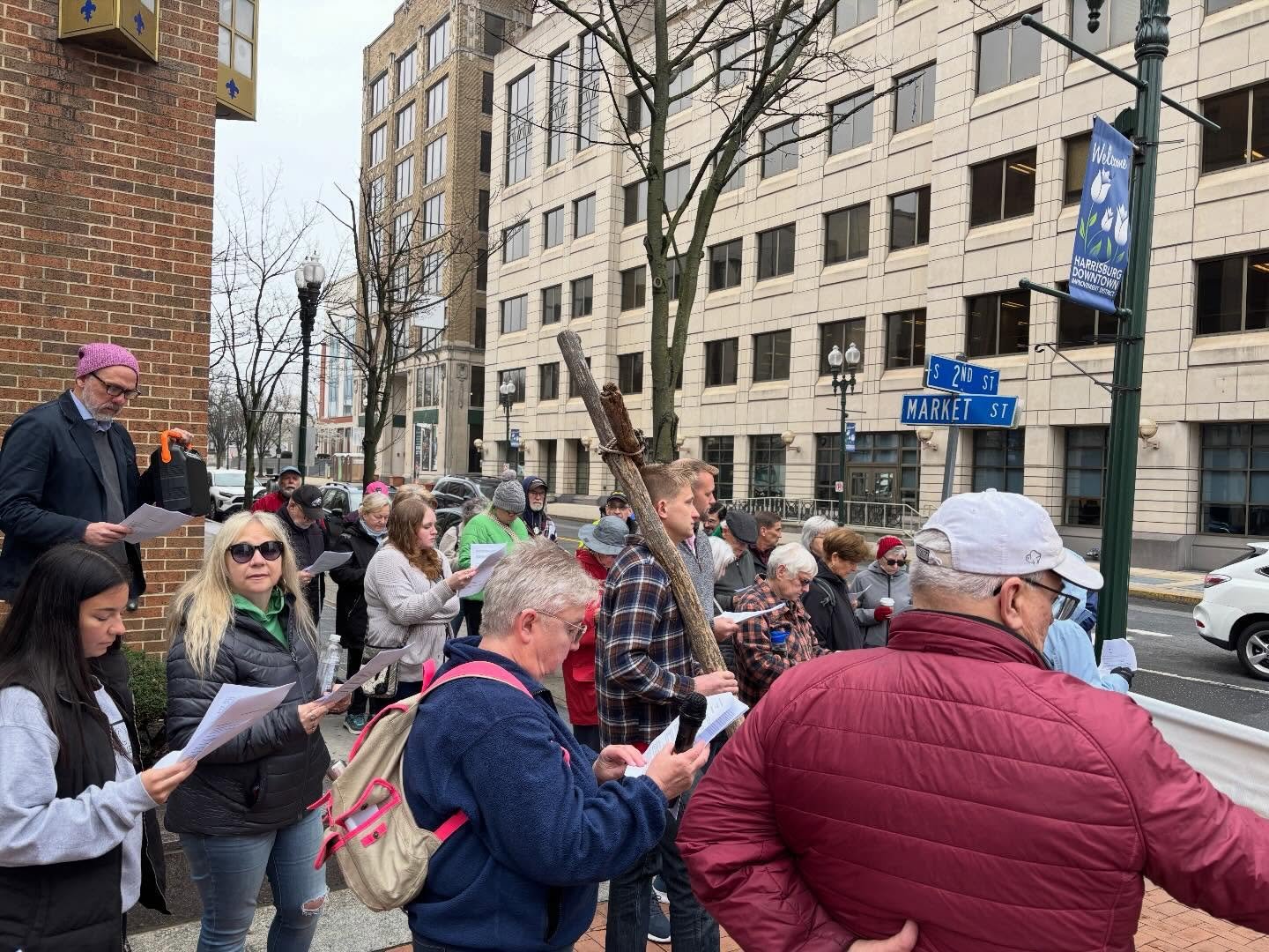 Thank you to those folks who attended this morning&rsquo;s Way of the Cross walk. It was good to join with our friends from Pax Christi in this meaningful Good Friday commemoration. 

#Harrisburg #cherishburg #717 #the717 #goodfriday