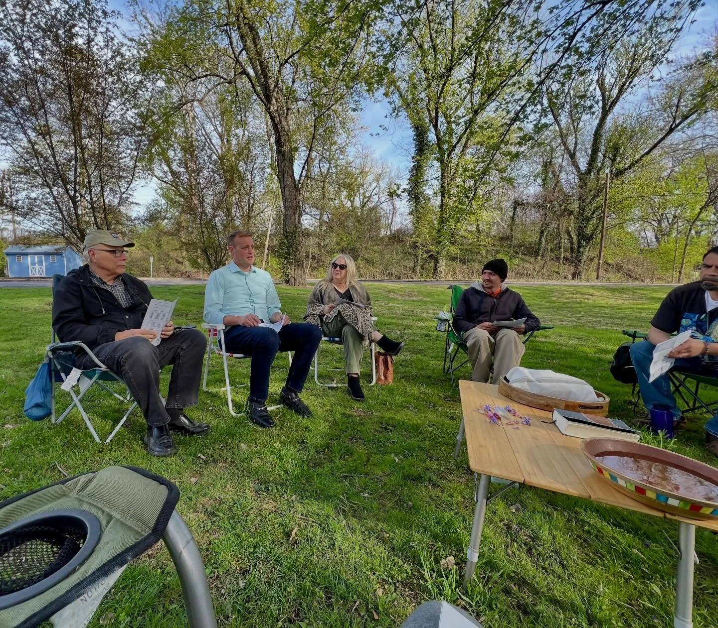 It was a busy weekend! Thank you to those folks who joined us for the hike on Saturday, who came to hear me preach at Paxton Pres Sunday morning, and who joined us for the first Peace Out(doors) of the season Sunday afternoon. 
We&rsquo;ll be back on