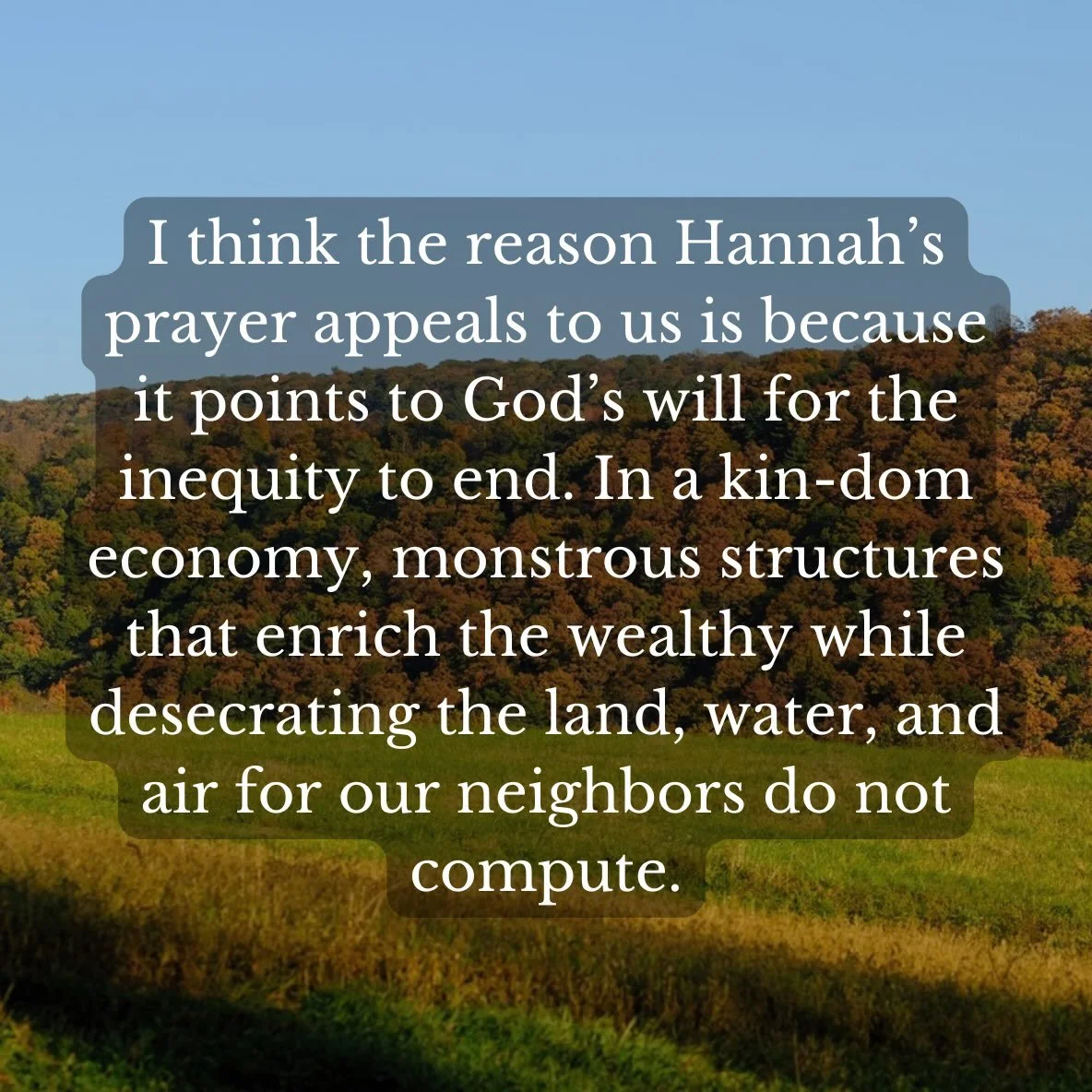 What was Hannah&rsquo;s vision of God&rsquo;s economy? When do we have enough? How do AI data centers fit into the picture? &ldquo;Which mighty bows will be broken?&rdquo; is based on 1 Samuel 1:21-2:10.

See link in bio to watch, listen, or read. 

