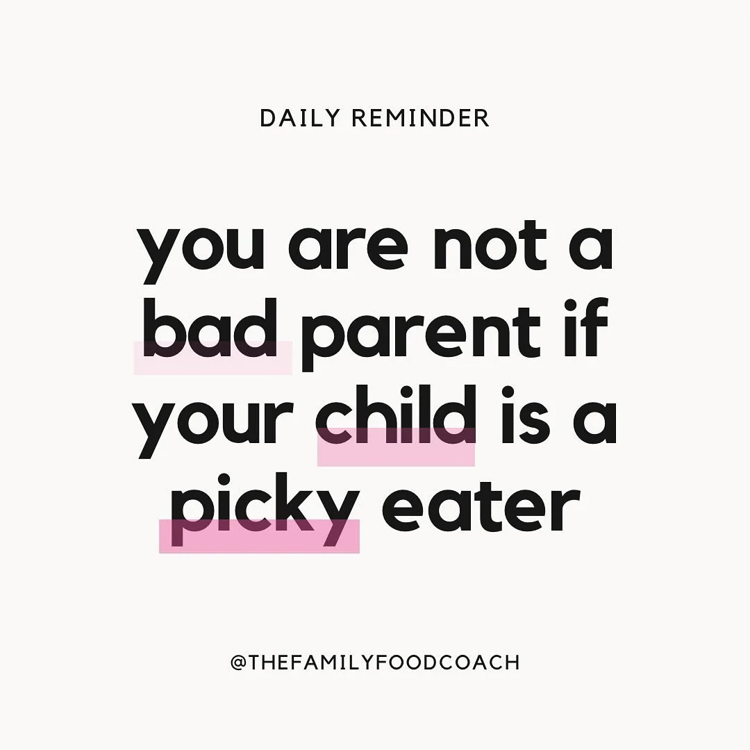 You are not a bad parent if your child doesn&rsquo;t eat dinner, or refuses their veggies, or turns their nose up at something they ate the week before. Frustrating and worrying as it can be, it&rsquo;s not your fault - it&rsquo;s what kids do 🤍
.
.