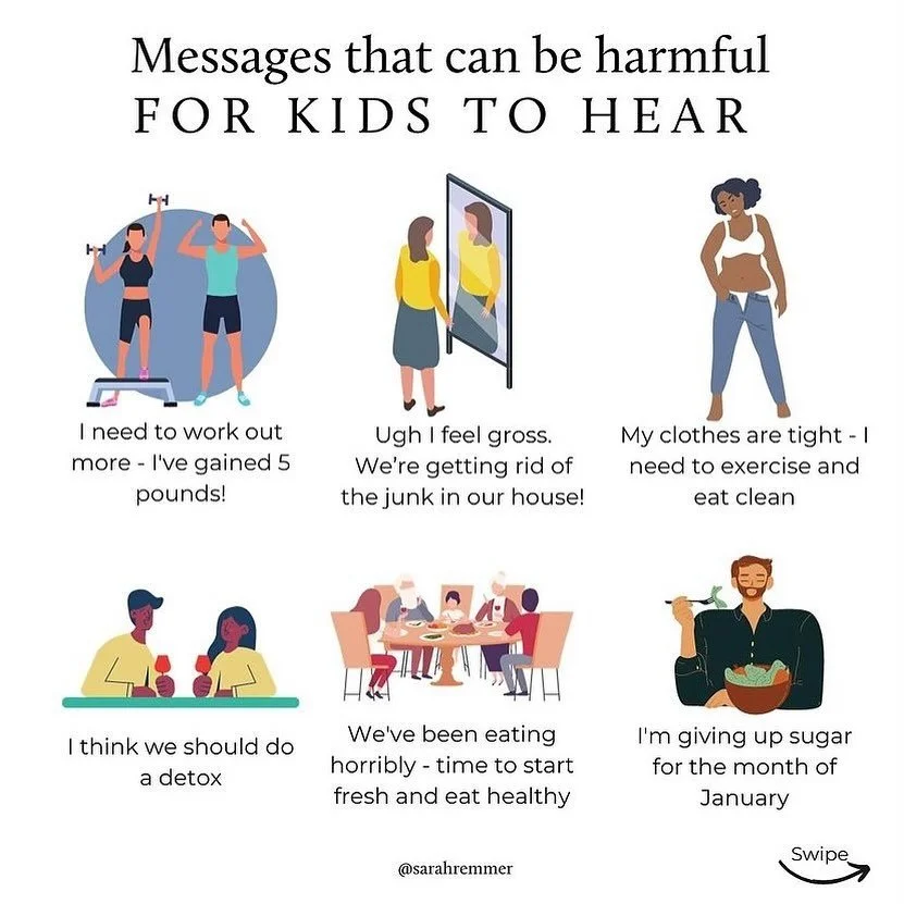 Knowing what to say, or not to say, can be tricky when it comes to food parenting and children&rsquo;s body image: 📷 @sarahremmer 💫

Follow @thefamilyfoodcoach for more inspo and ideas on all things feeding kids and building healthy family food rel
