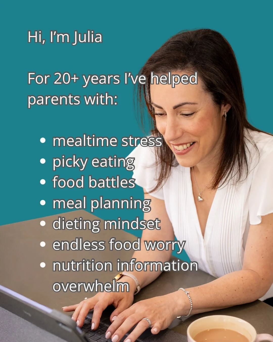 If you&rsquo;re dreading dinner, endlessly worrying about what your kids ate (or didn&rsquo;t eat) today, or want to get off the dieting treadmill and break the cycle of family food issues&hellip; I see you.

For 20+ years as a registered nutritionis