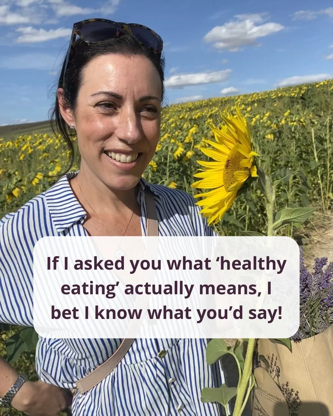 What would you say if I asked what &lsquo;healthy eating&rsquo; means to you? 

You&rsquo;d probably say:
🍏 eating lots of fruit and veg
🥩 getting plenty of protein 
🧁 going easy on sugar
🍕 limiting ultra processed foods
🔎 eating the right amoun