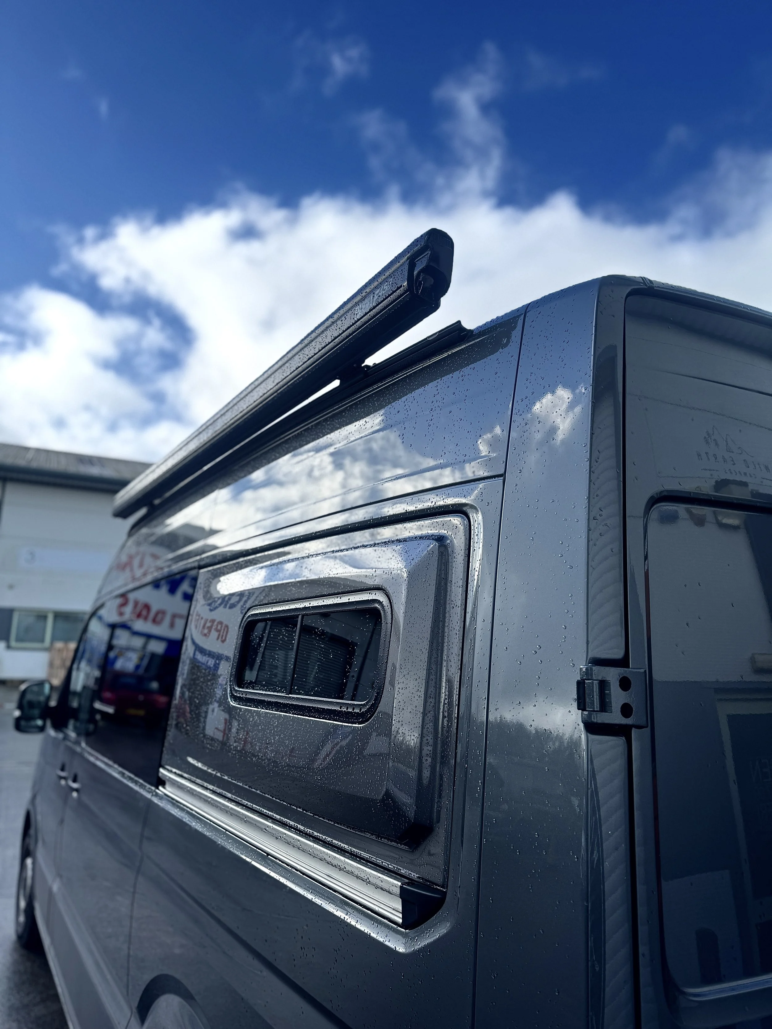 VW Crafter with space pod and Fiamma awning | VW Crafter campervans for sale | Cornwall