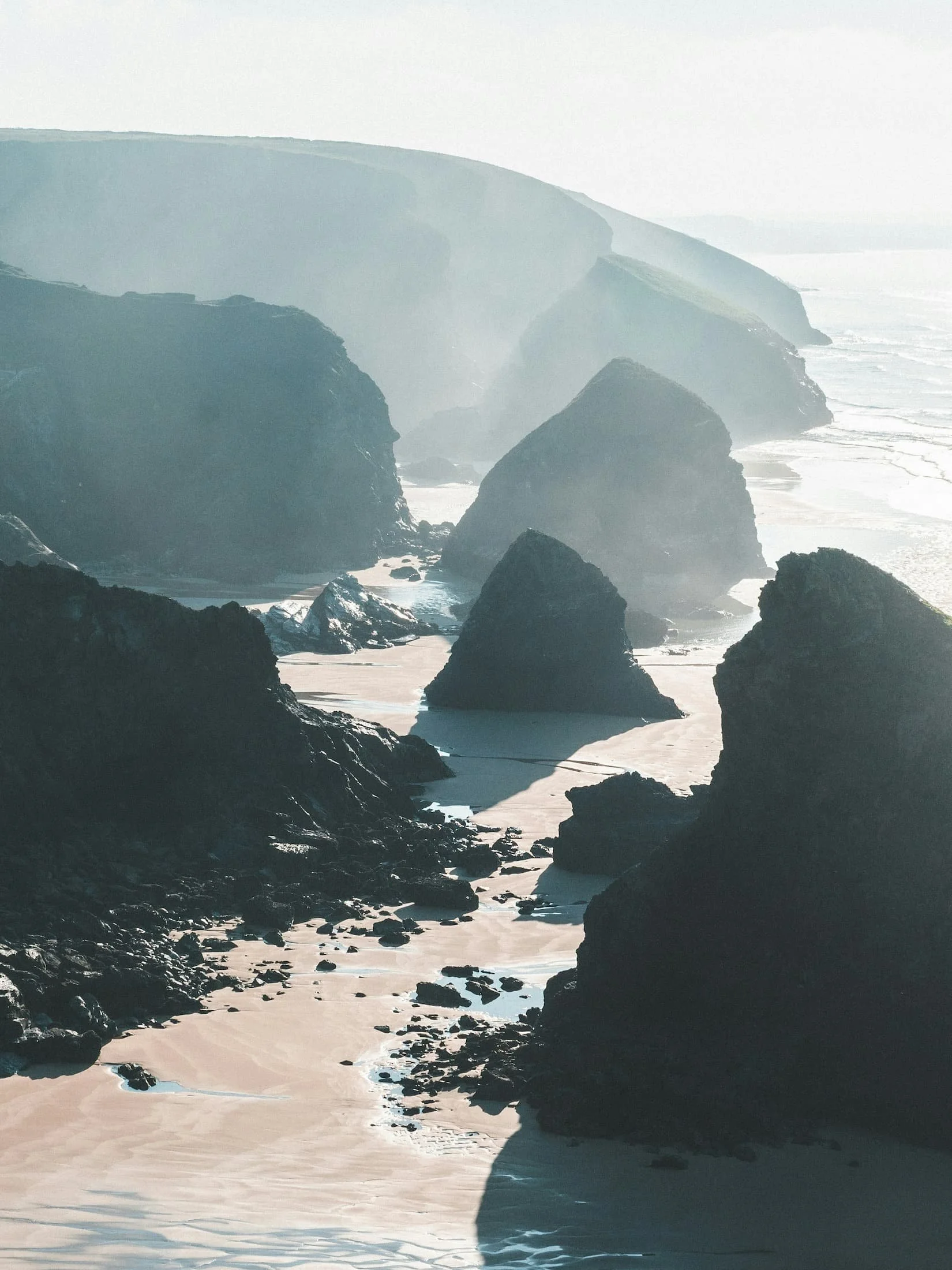 Misty beach in Cornwall | VW Campervans for Sale | Cornwall